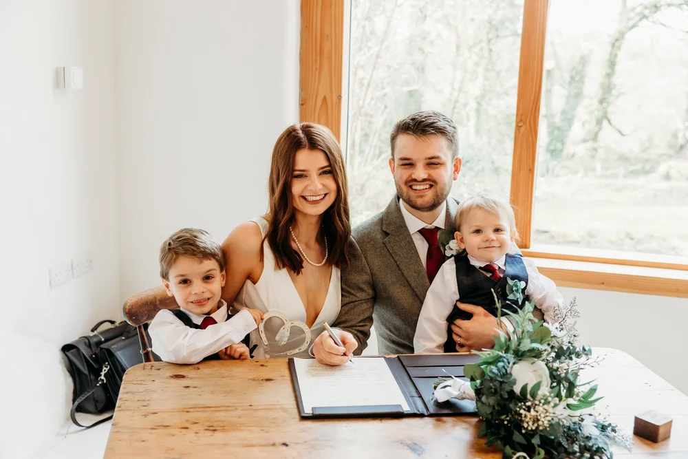 Elopement wedding, Nantwen, Pembrokeshire