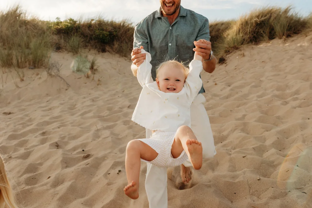 Relaxed family photoshoot Gower