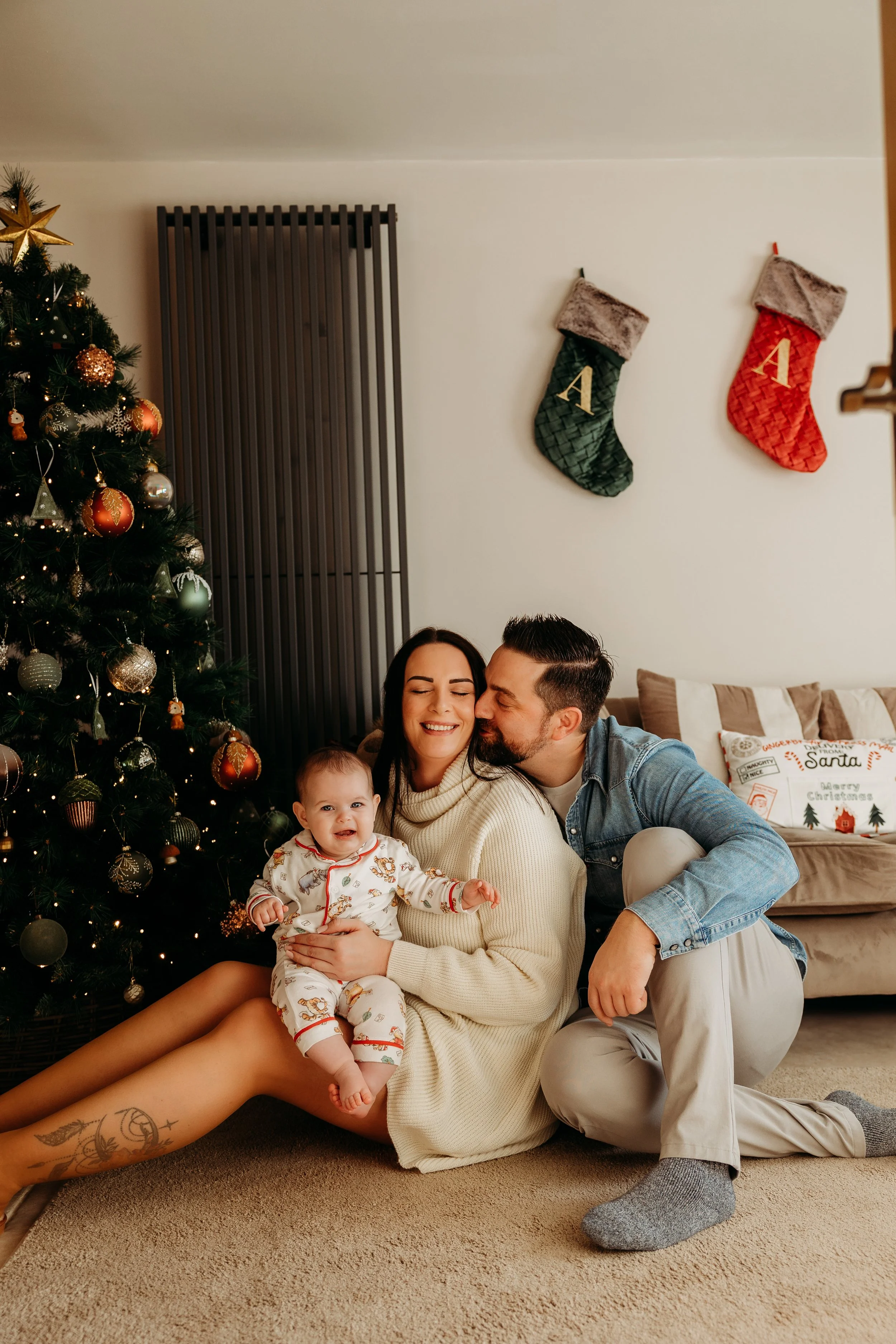 Christmas photoshoot at home, Pembrokeshire