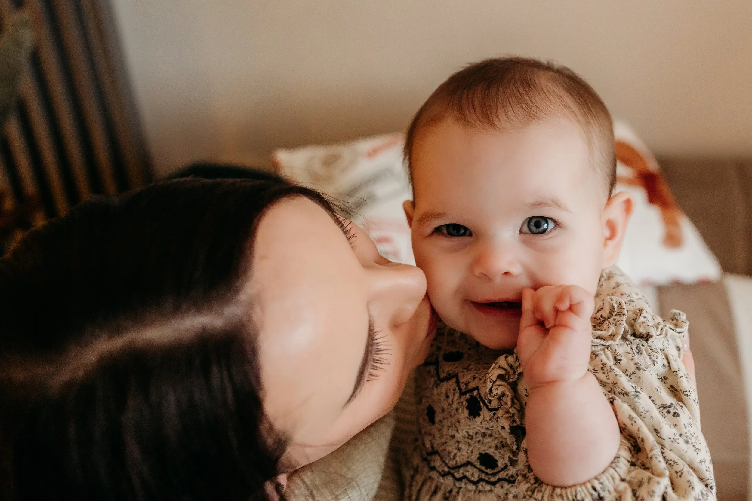 Family Christmas photoshoot at home, Pembrokeshire