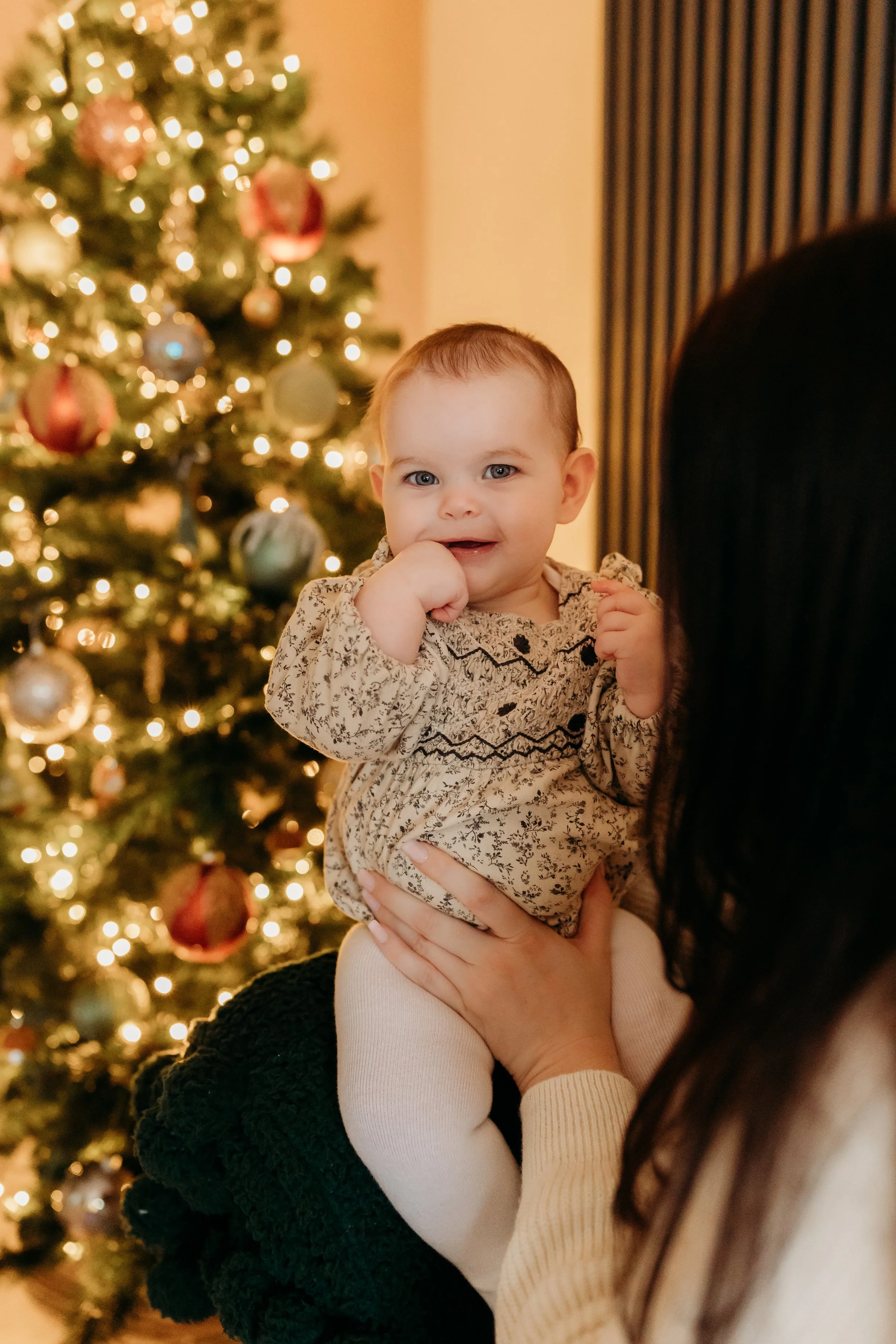 Family Christmas photoshoot at home, Pembrokeshire