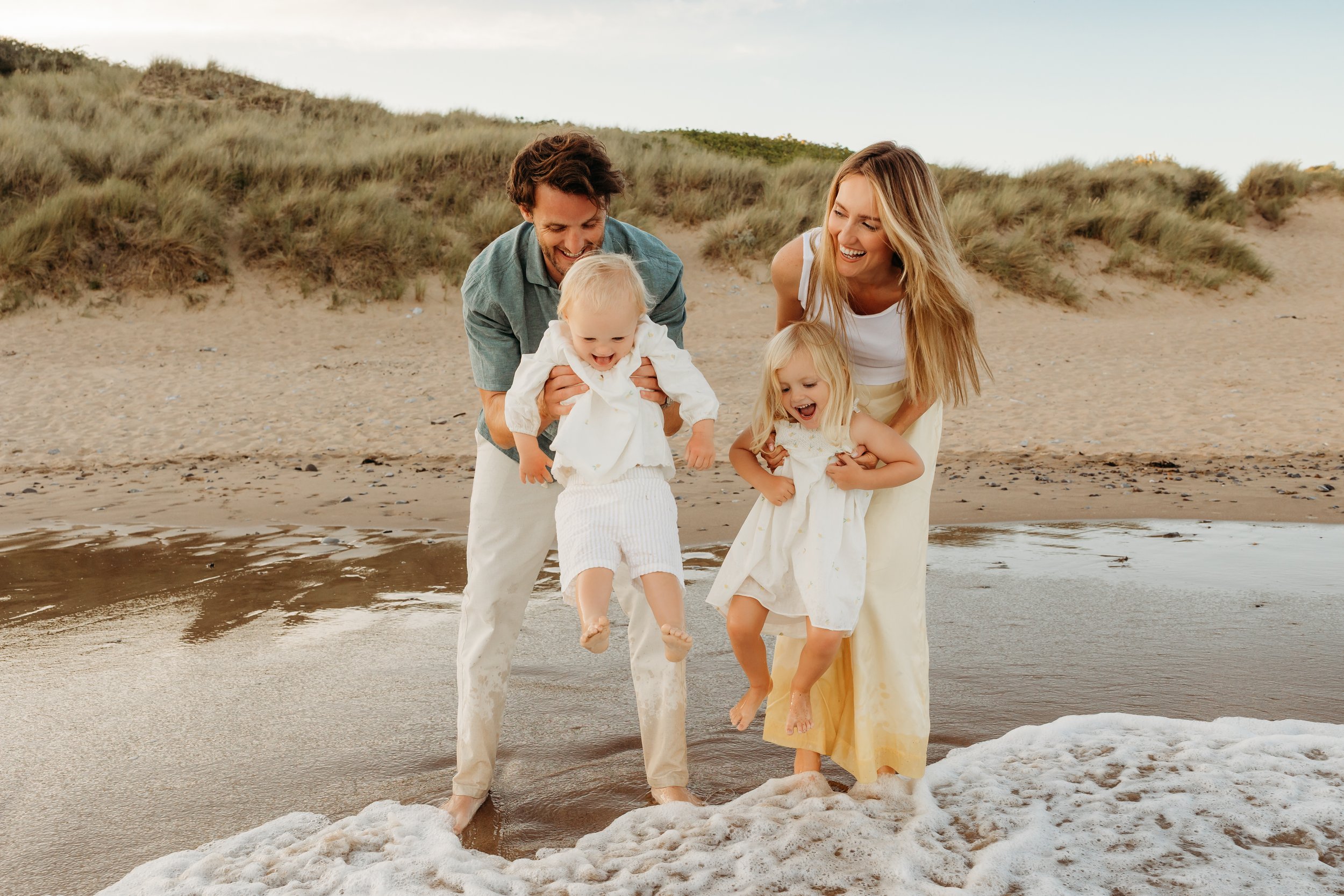 Natural family photoshoot Pembrokeshire