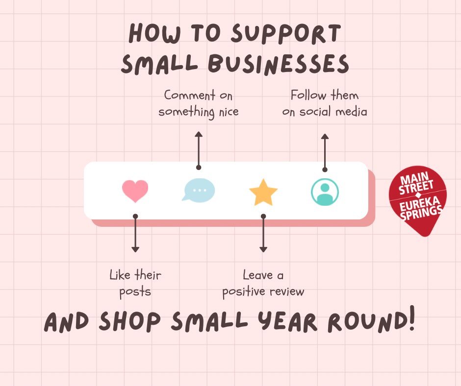 🎁✨ This holiday season, your choices matter more than ever.

When you support a small business, you&rsquo;re not just buying a gift &mdash; you&rsquo;re investing in the heart of Eureka Springs.

Our downtown shops, makers, caf&eacute;s, and restaur