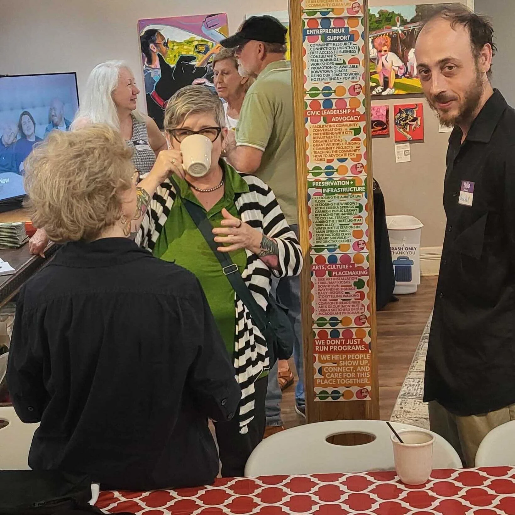 Village Coffee happened again this morning ☕💛

And something beautiful is already starting to happen: people are coming back.

This week we had elected officials, nonprofit leaders, retirees, new community members, longtime locals, creatives, neighb