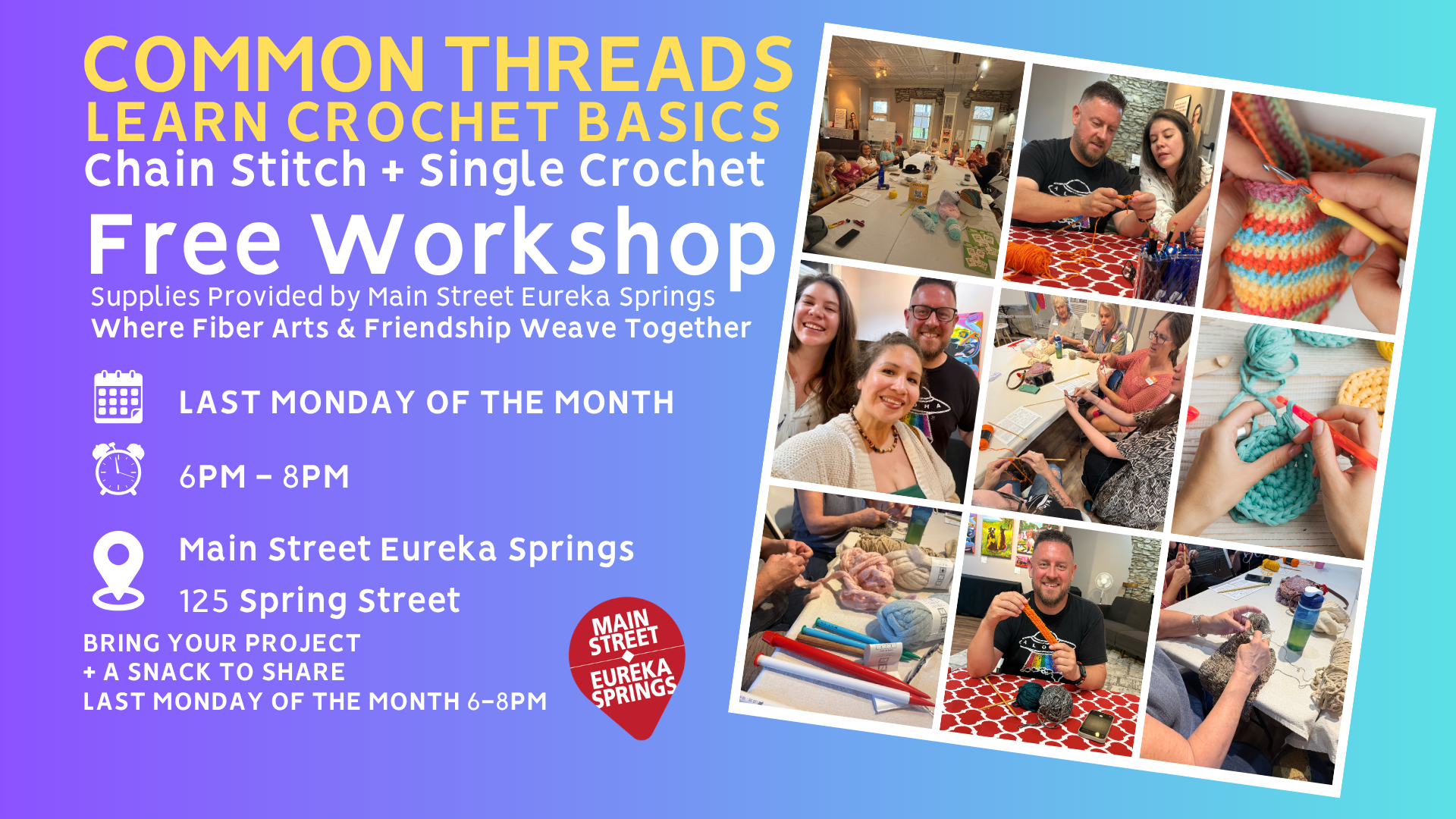 Common Threads - Learn to Crochet Summer Series