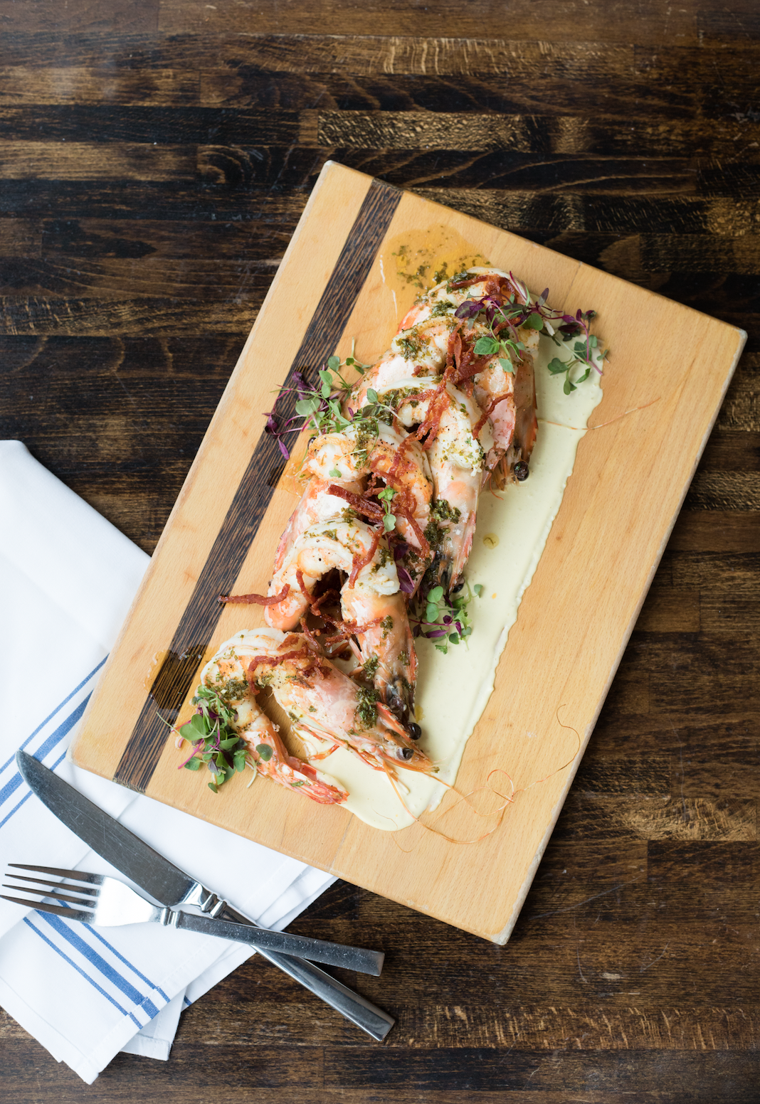 Seared Prawns
