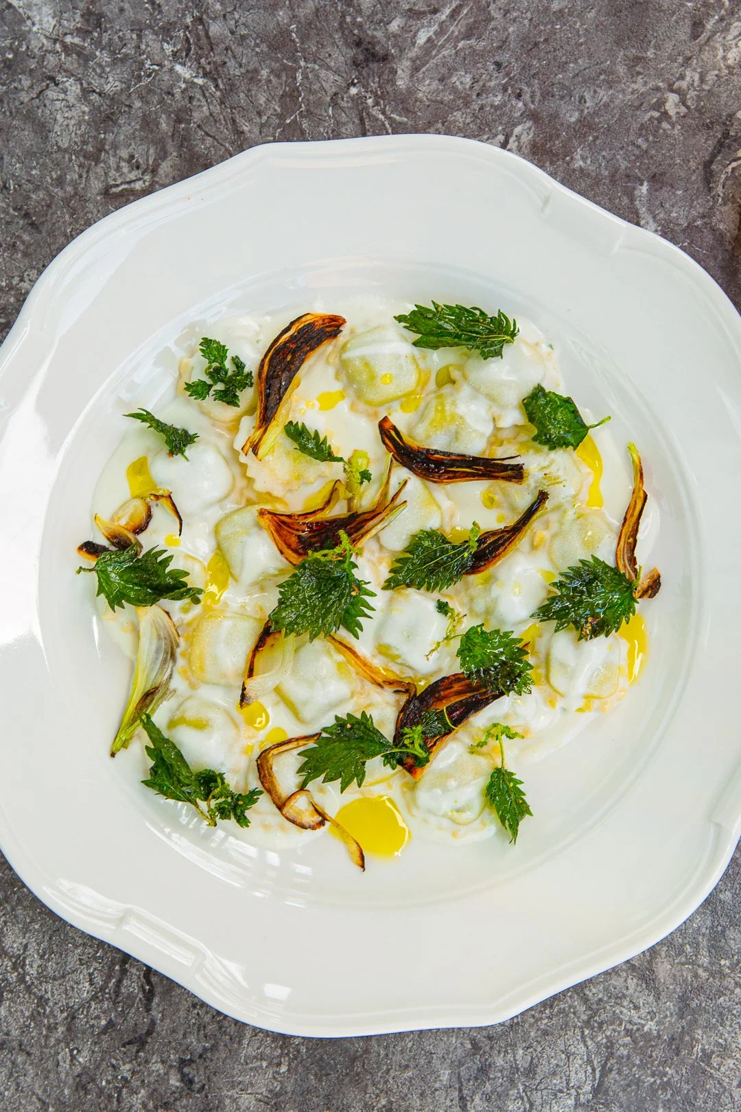 Chèvre-Nettle Ravioli
