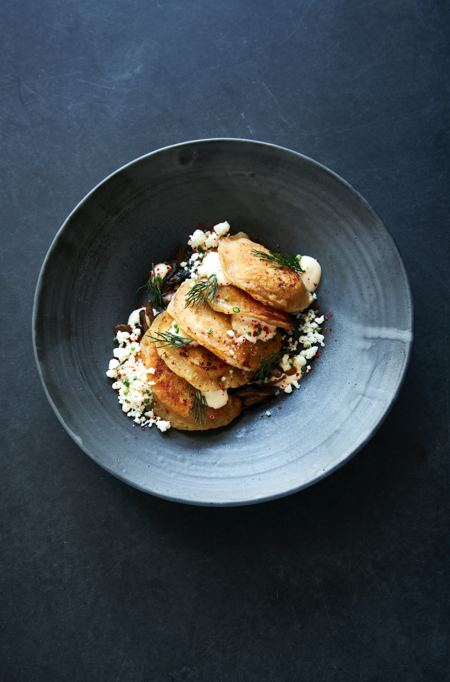 Korean Goat Cheese Pierogies