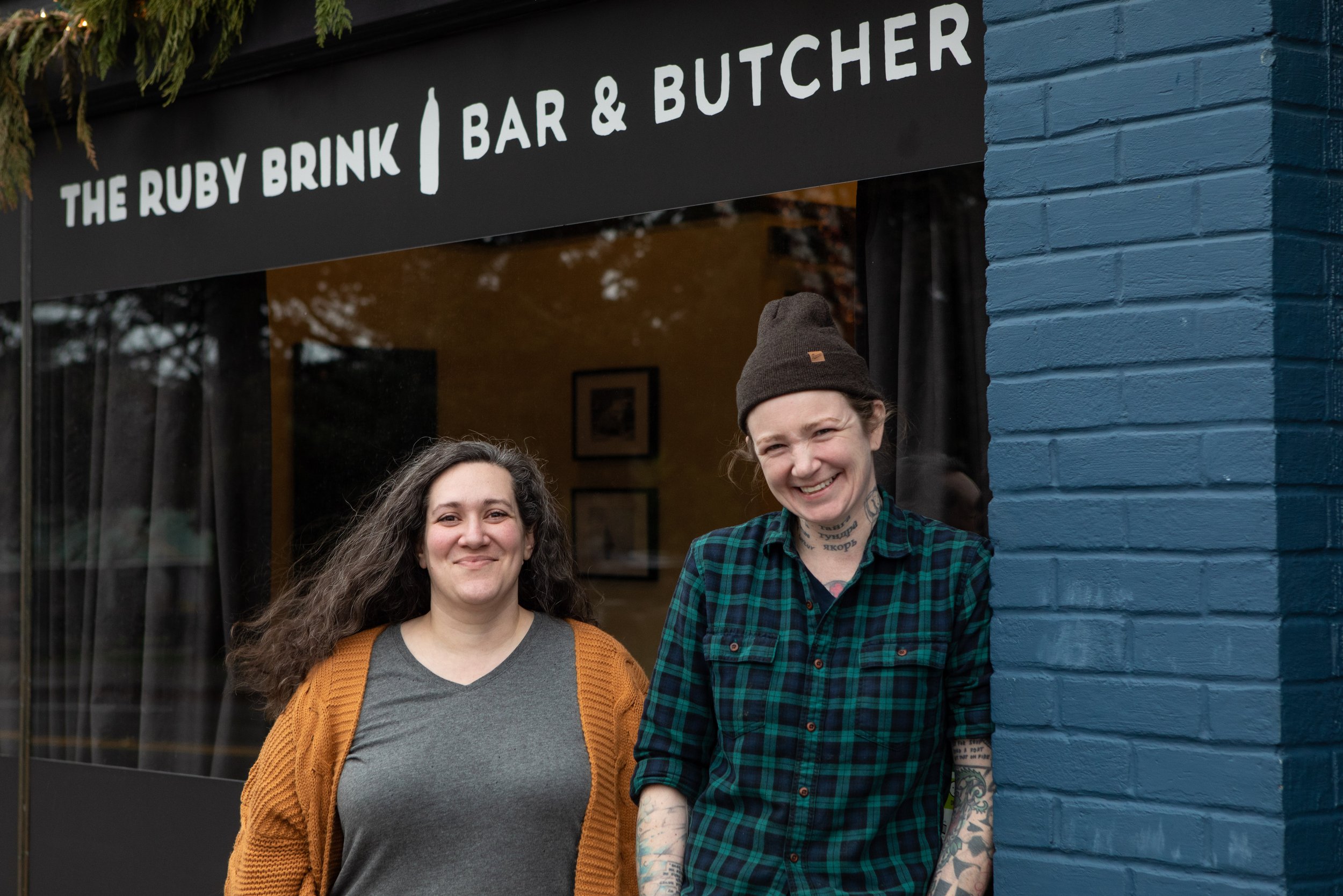 Chef Rustle Biehn and Butcher Lauren Garaventa of The Ruby Brink
