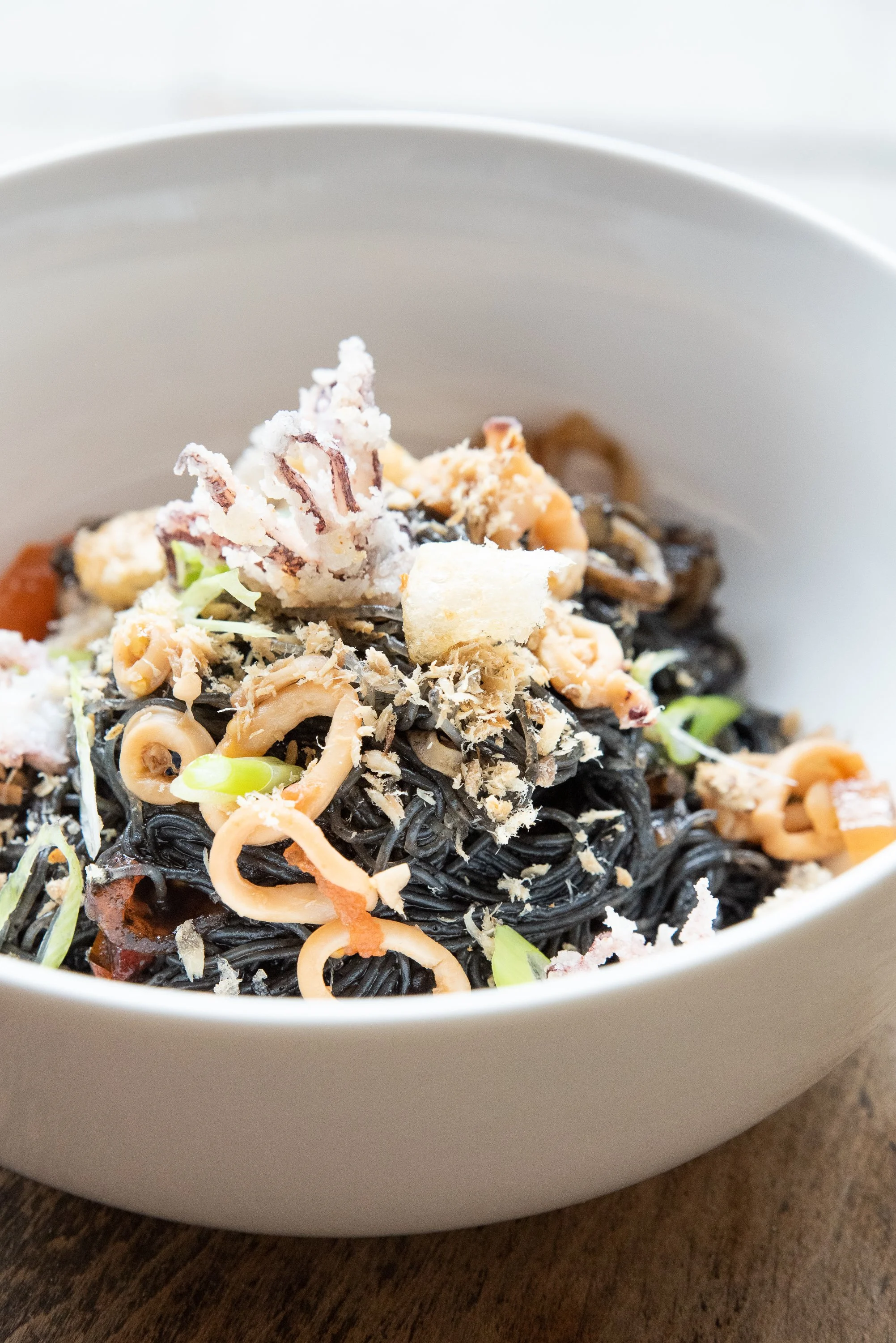 Adobong Pusit Pancit Bihon