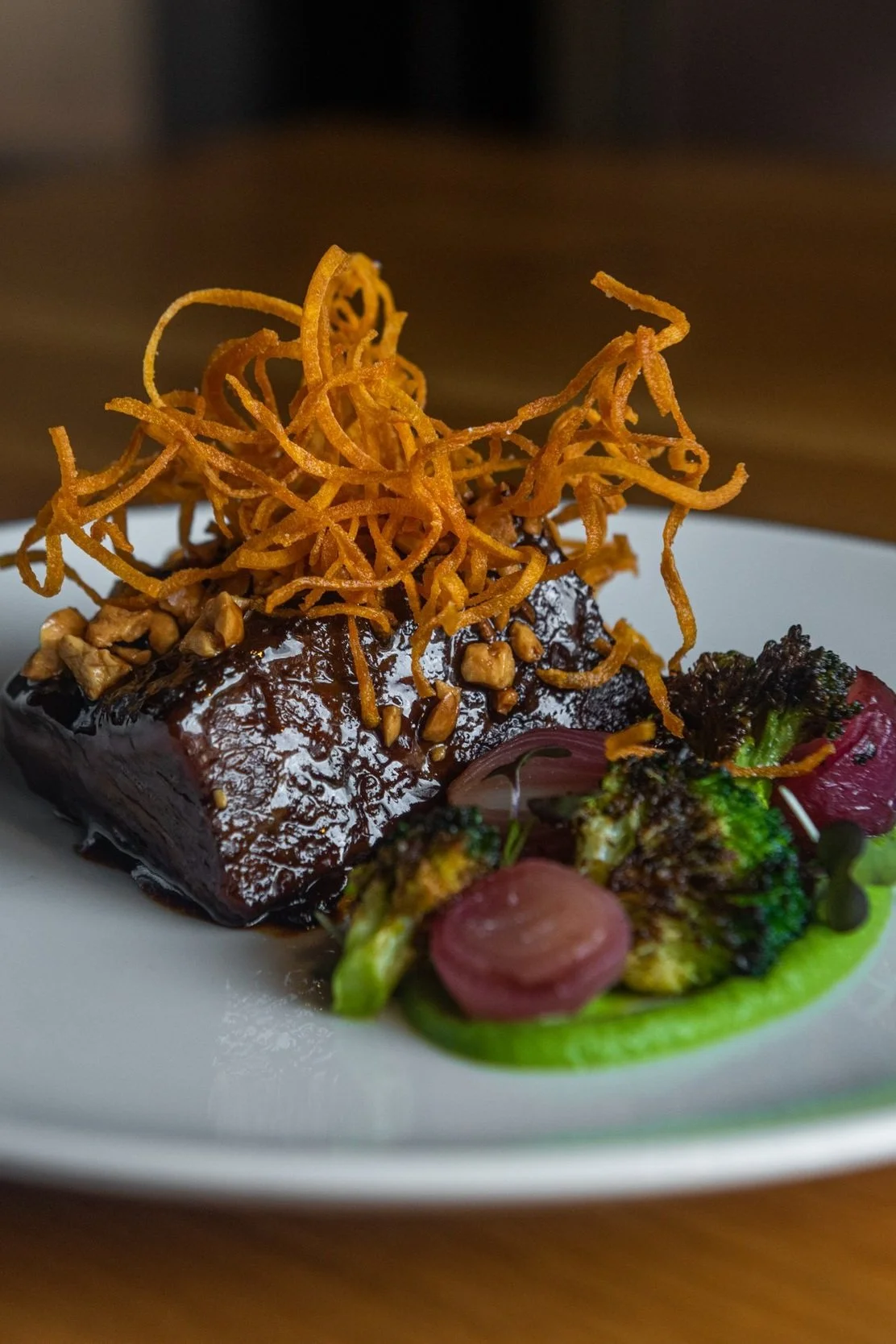 Braised Short Rib and Broccoli