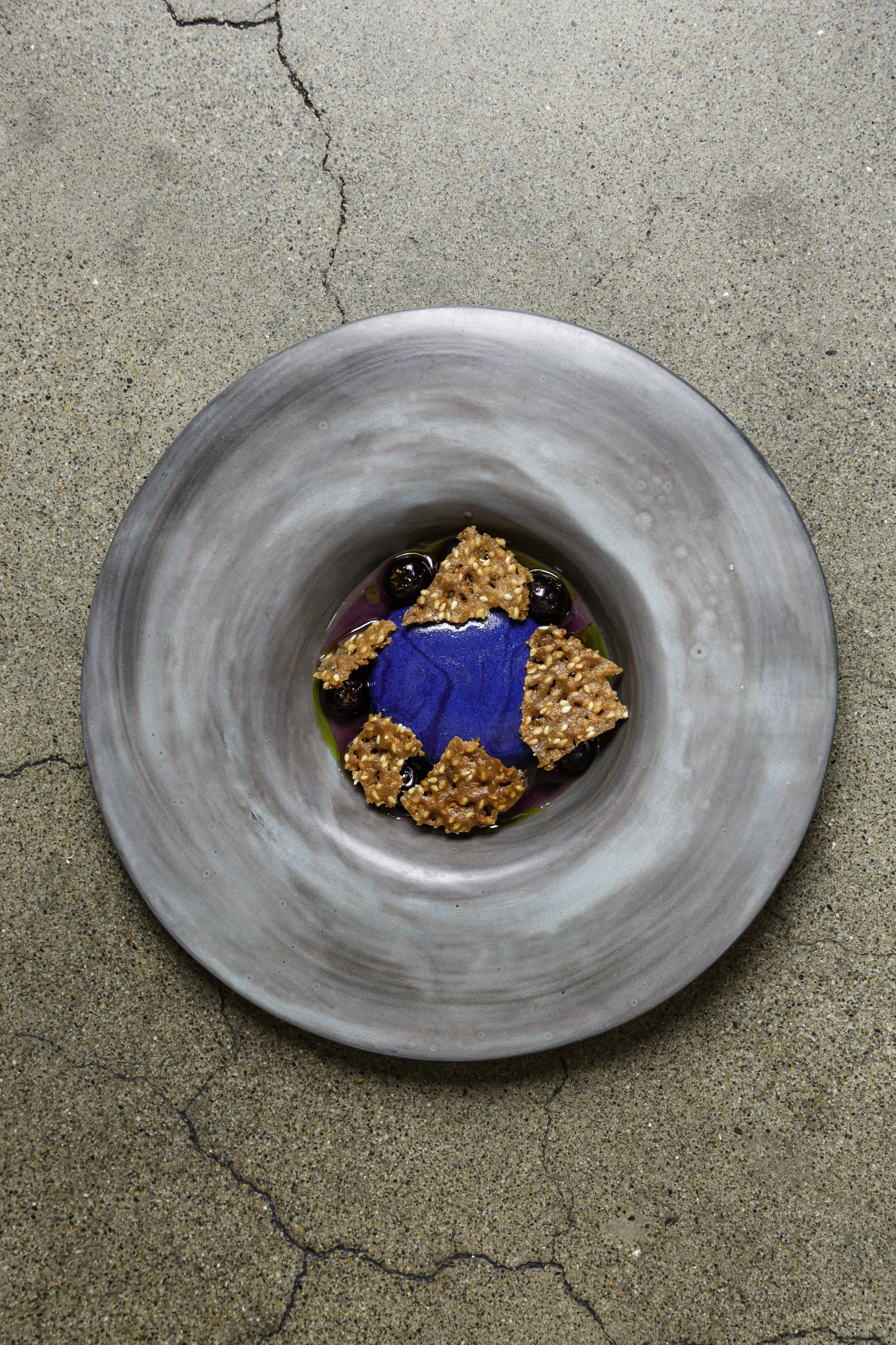Black Garlic Custard