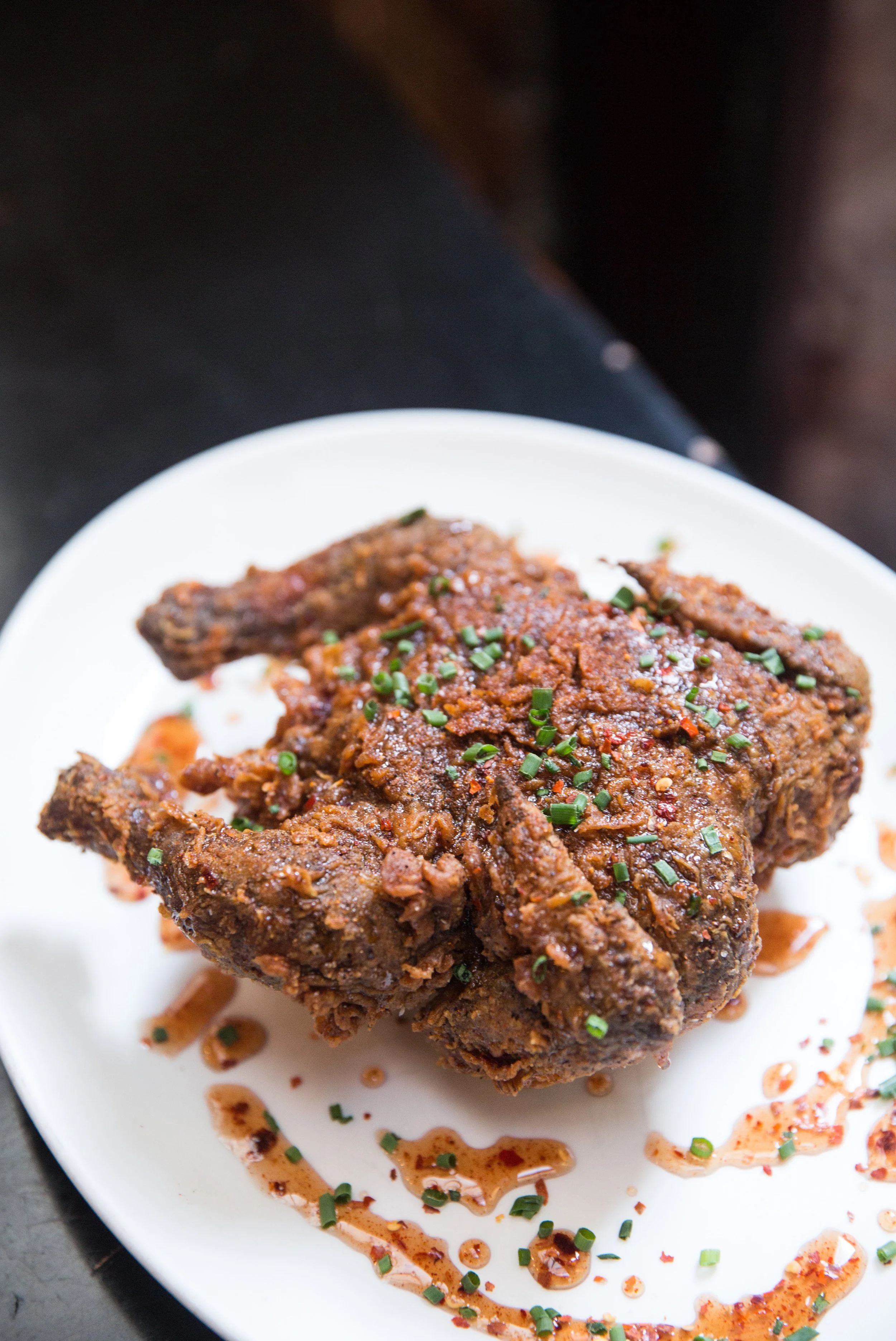 Smoked and Fried Cornish Game Hen