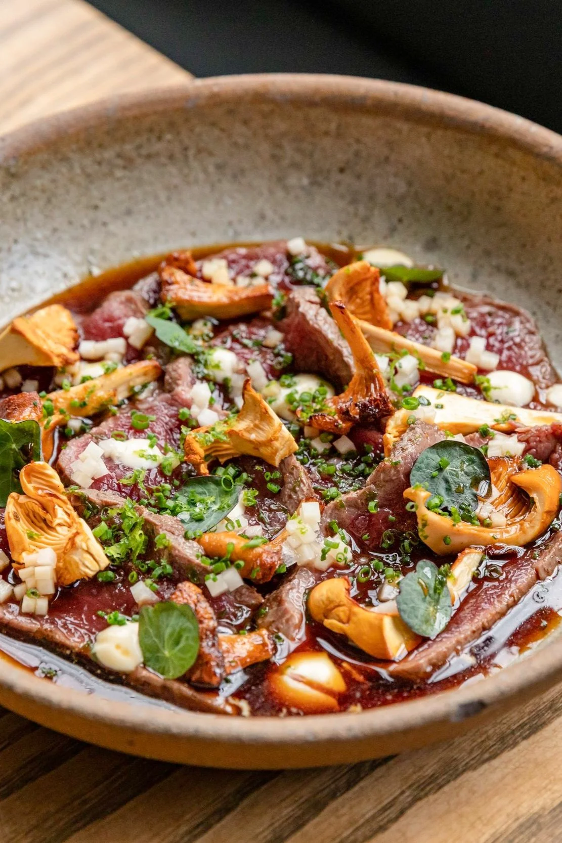 Smoked Venison Tataki