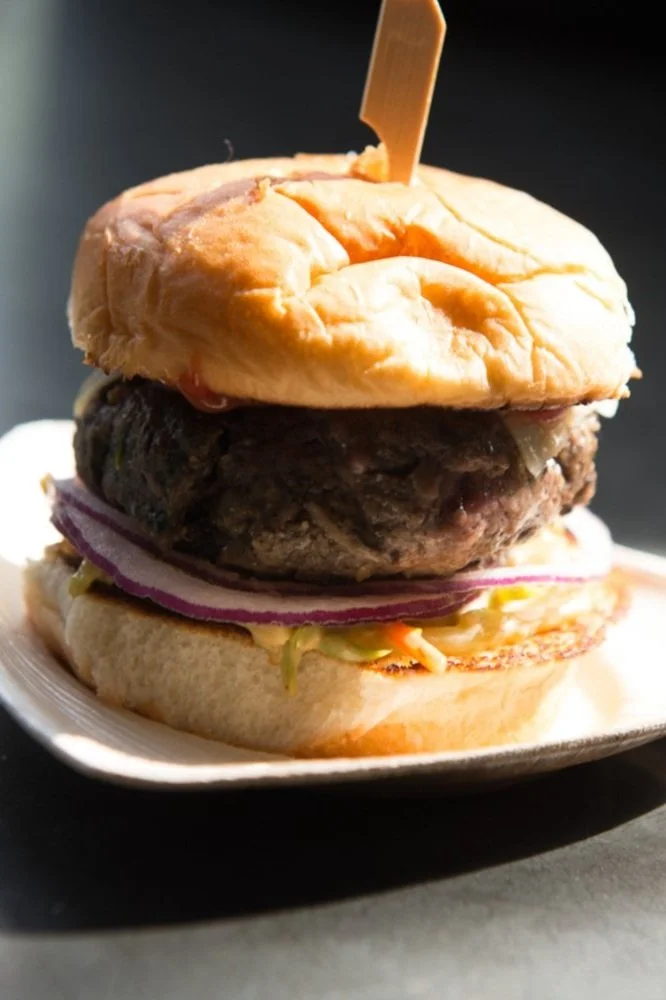 Blended Mushroom-Beef Burger