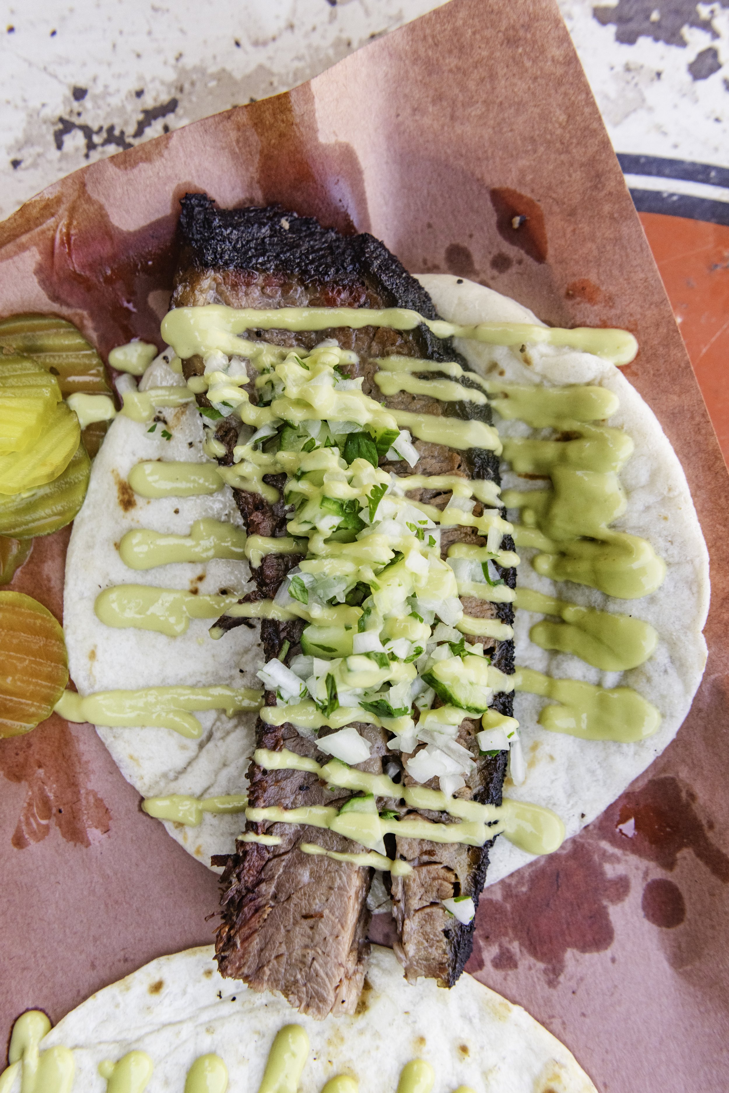 Smoked Brisket Taco