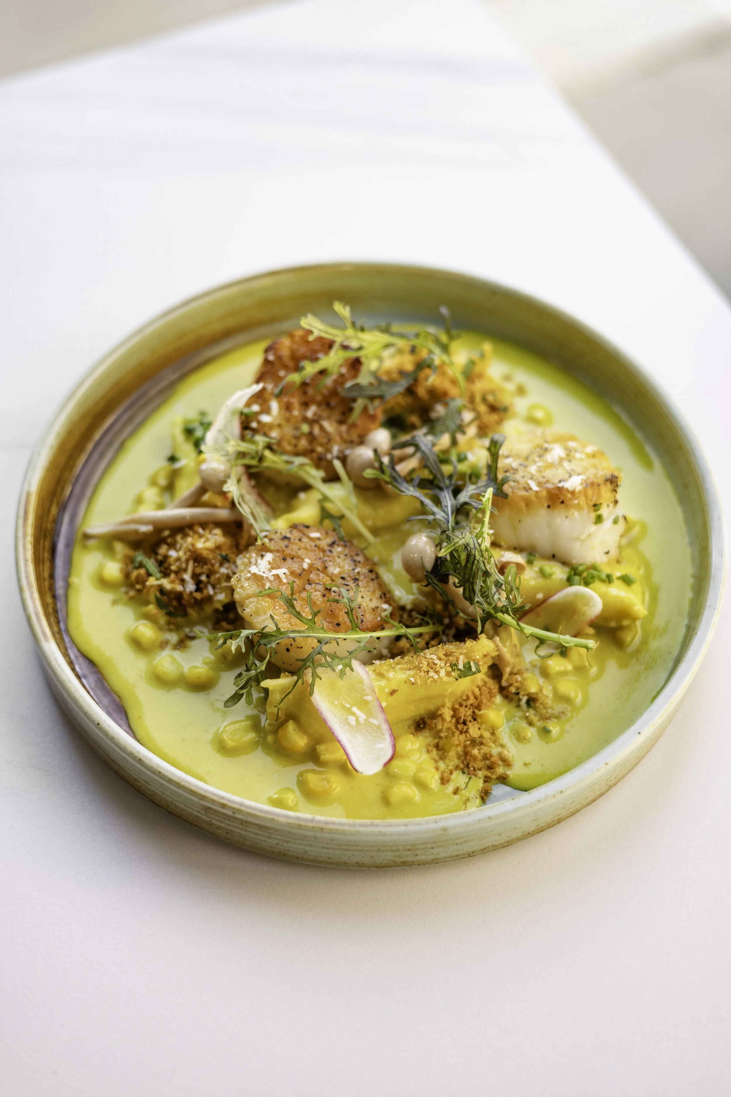 Ravioli and Scallops
