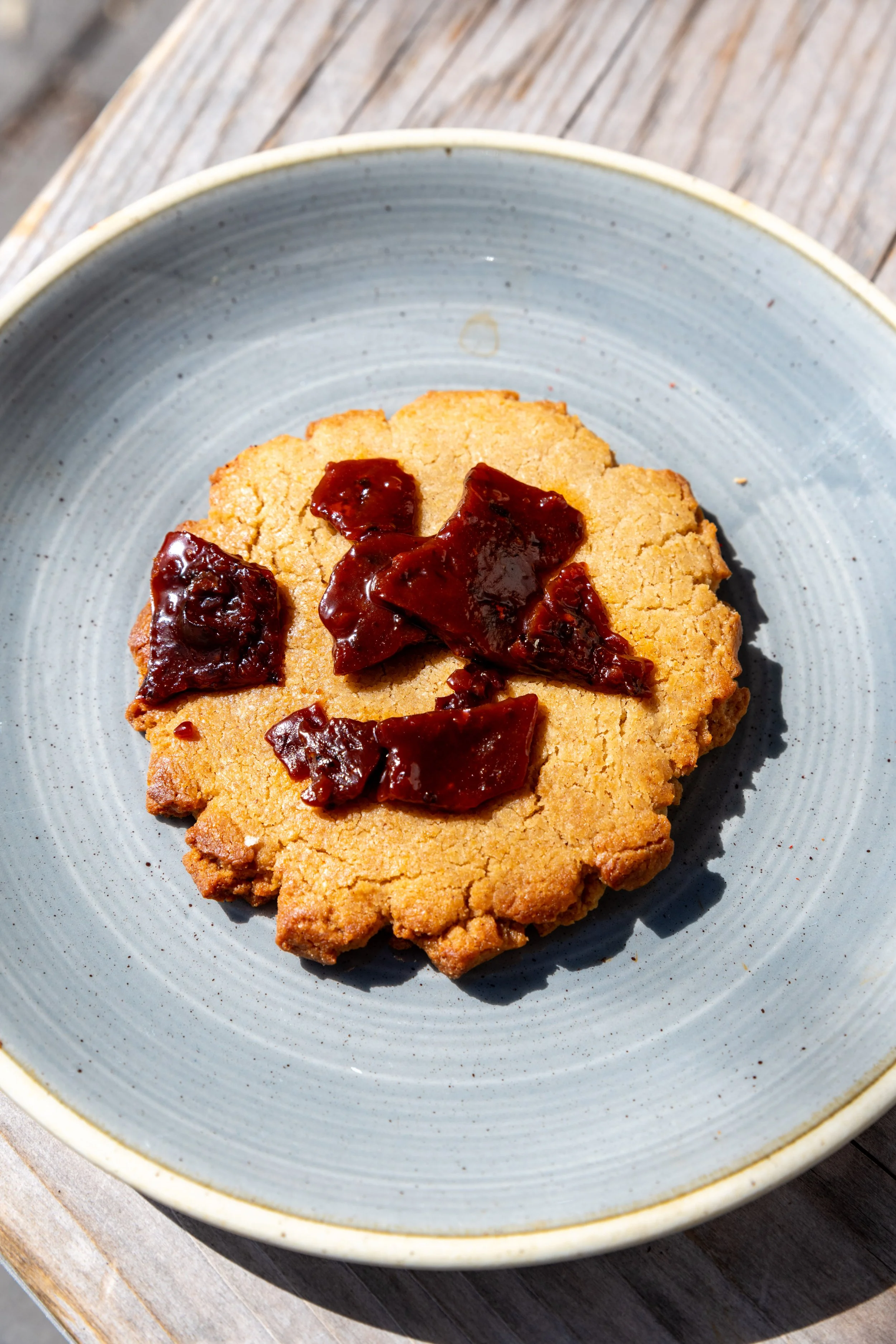 Peanut Butter-Chile Crisp Cookies