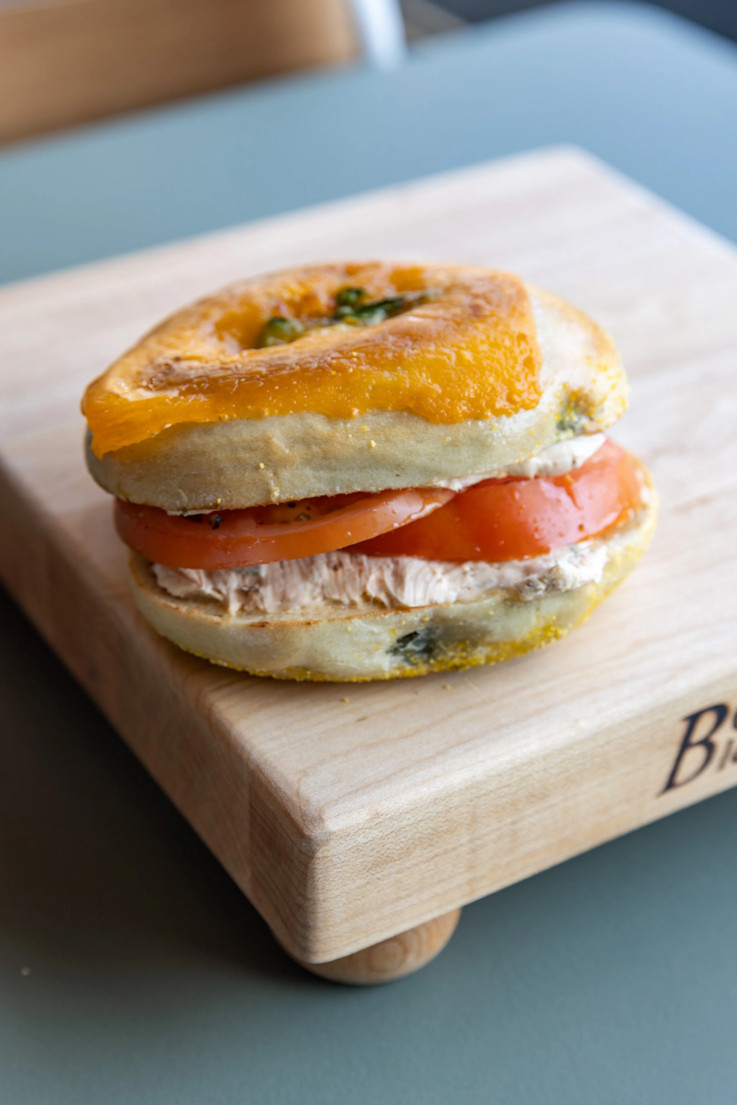 Jalapeño-Cheddar Bagel