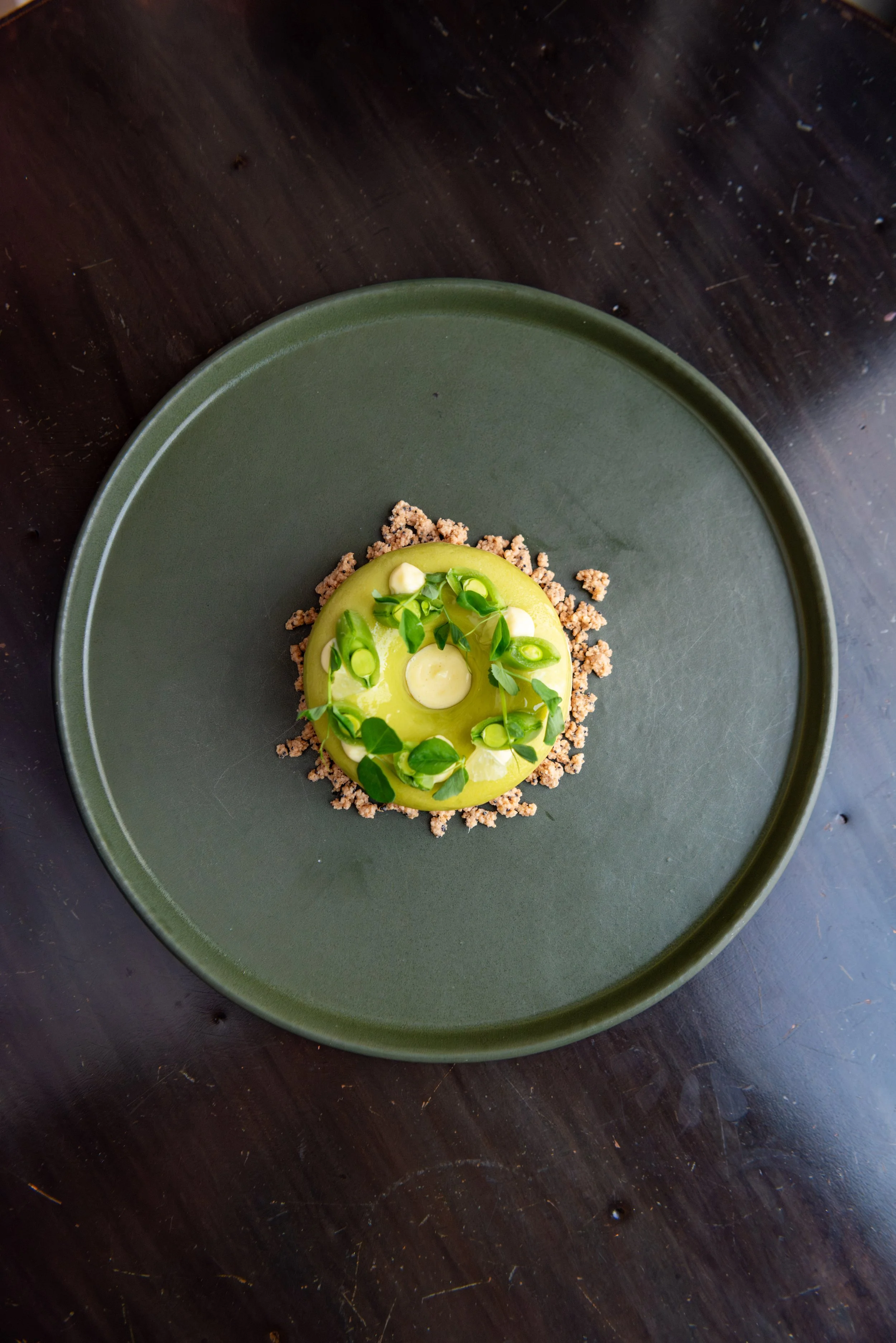 English Pea Cheesecake