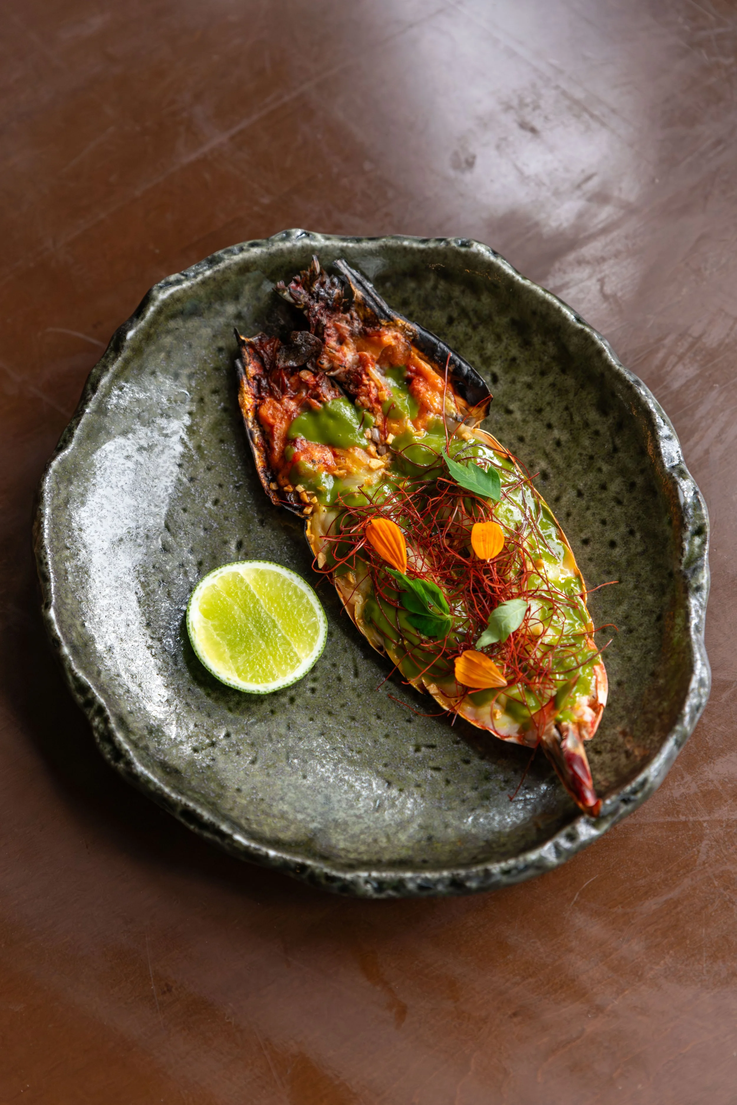 Green Curry Tiger Prawns