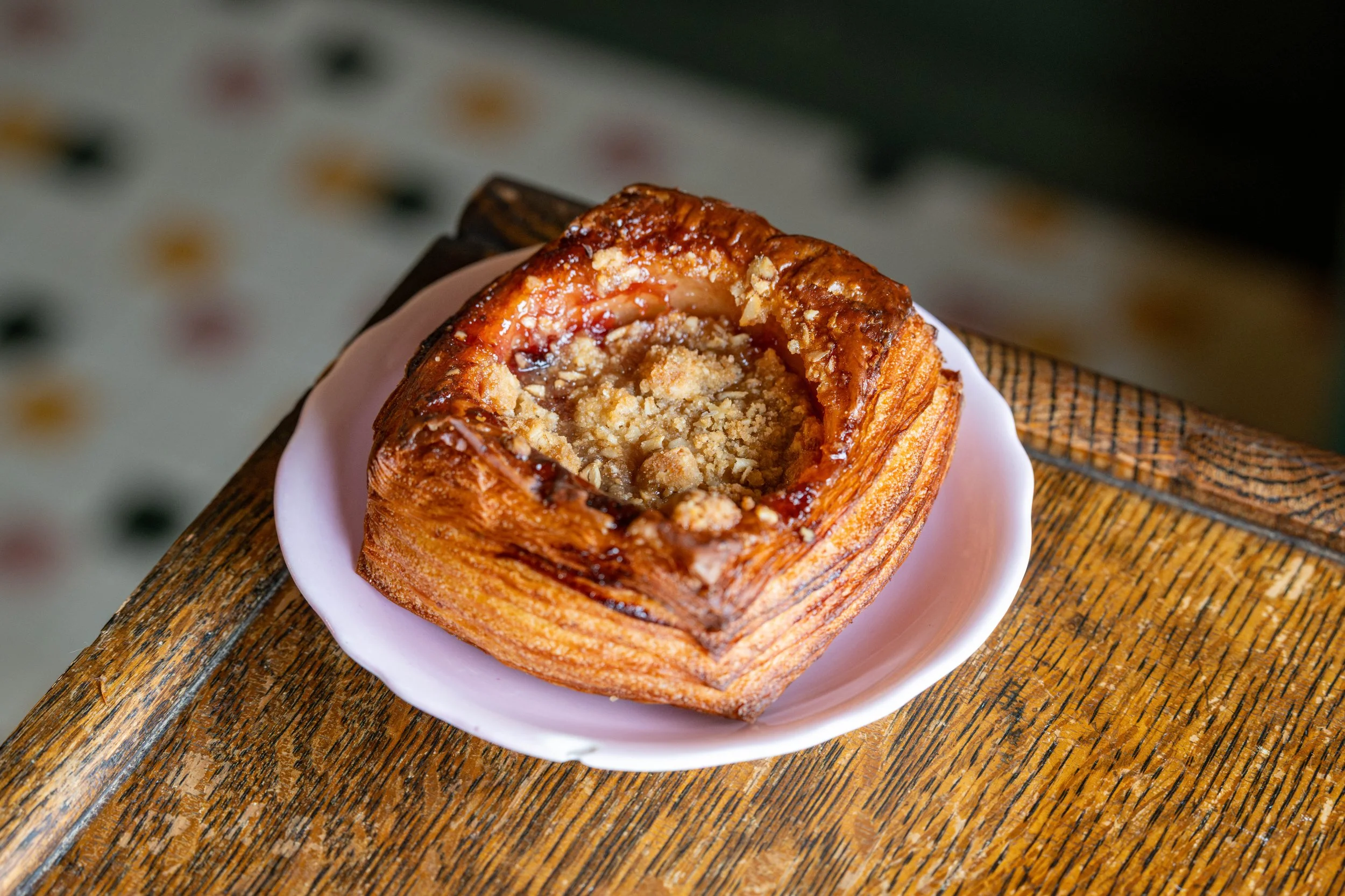 Bakers Jo Burke, Kyle Suczynski, and Humna Tak of Forest Bakery 