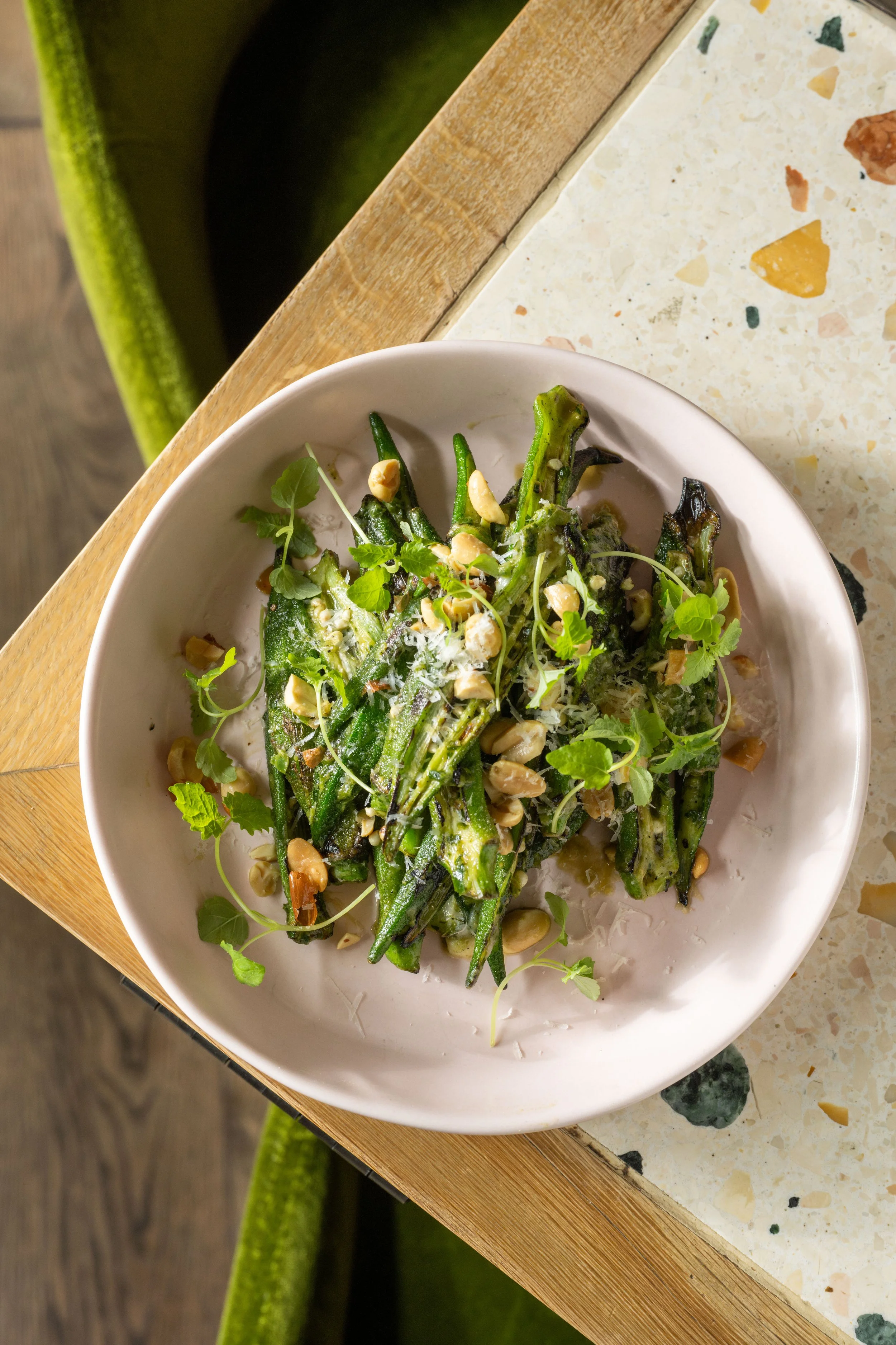 Charred Okra