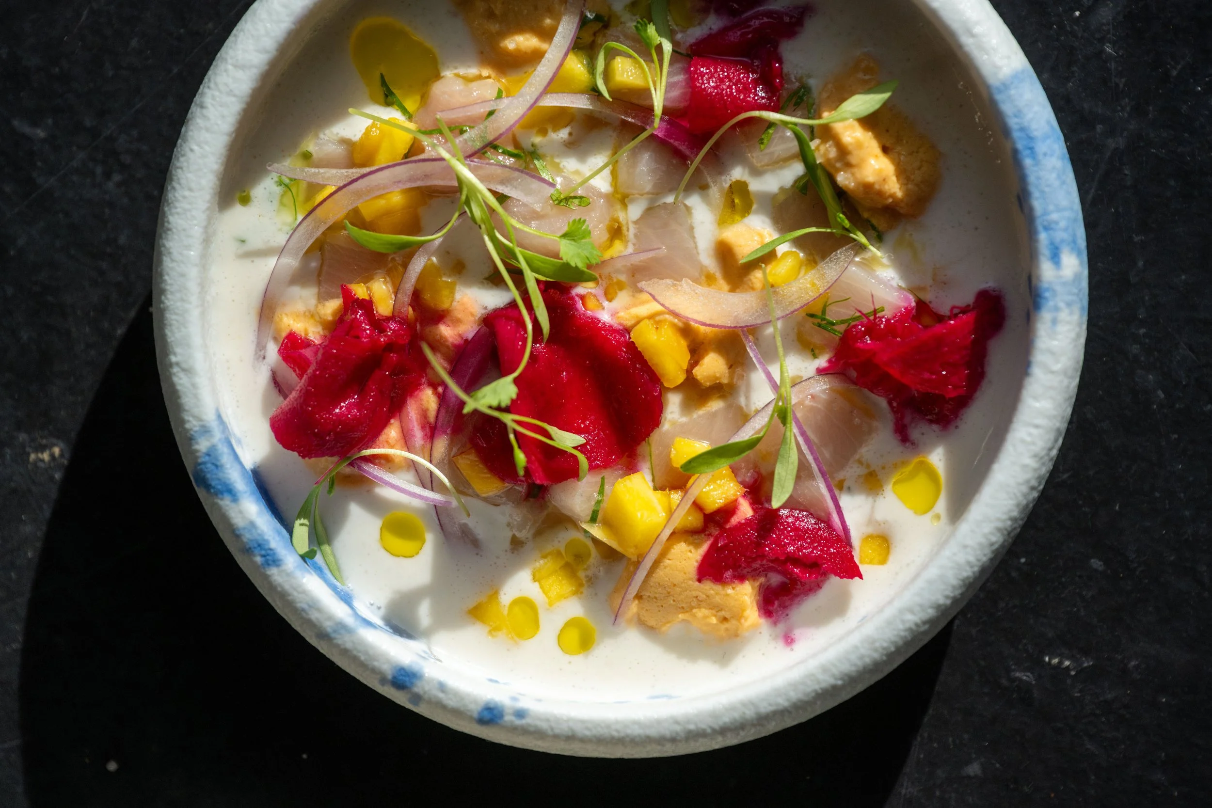 Joy and Gỏi in the Black Sheep's Crudo