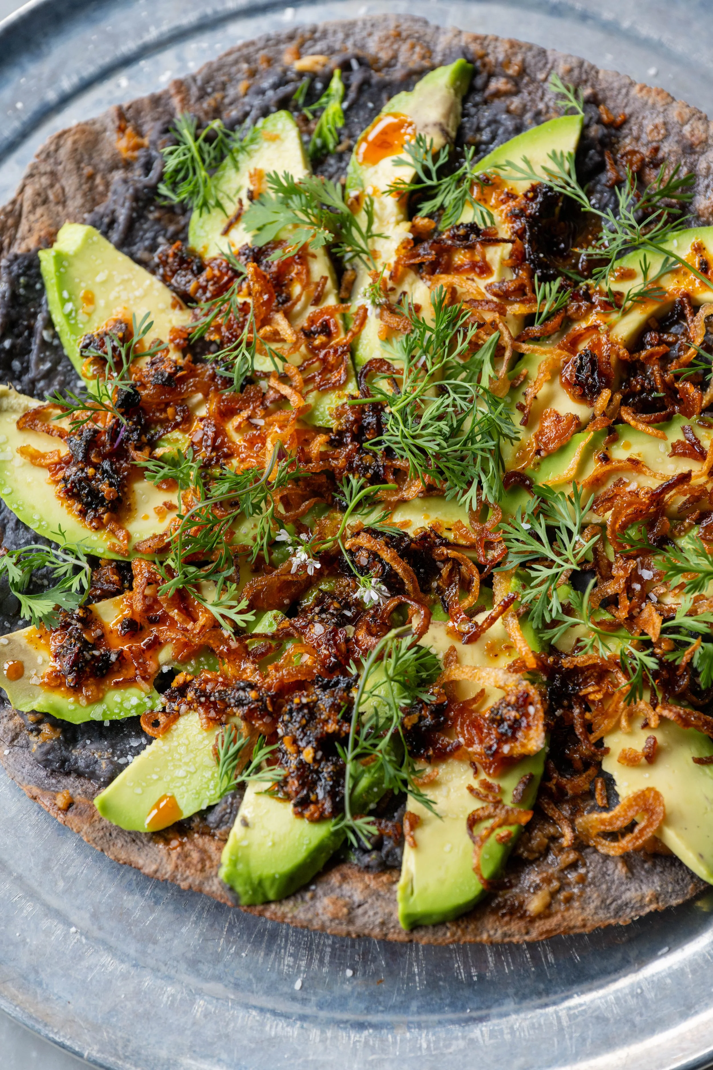 Black Bean Tlayudita