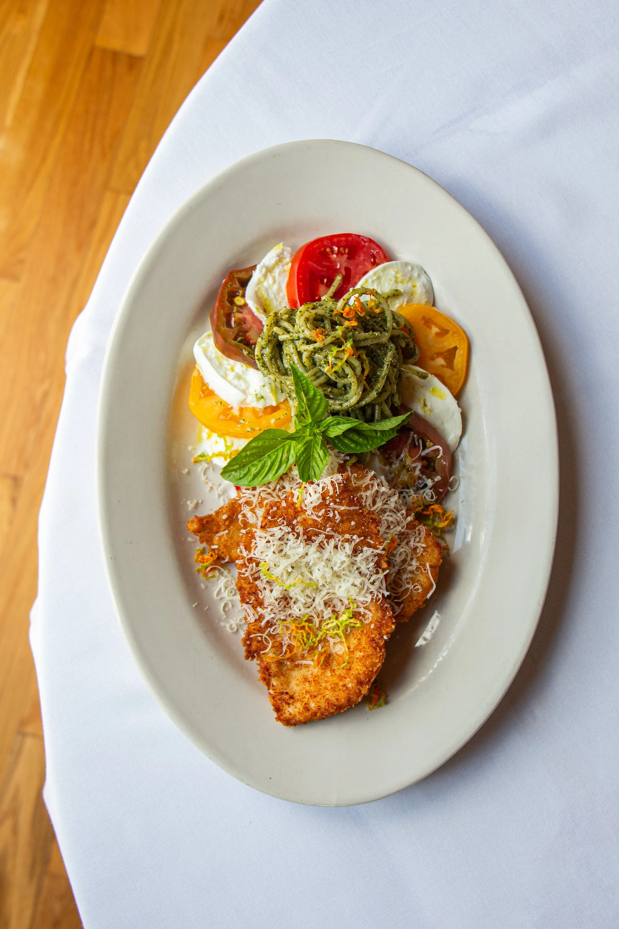 Pan-Fried Veal Caprese