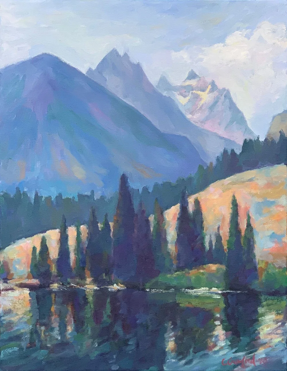 The Grand from Jenny Lake - Fine Art Print