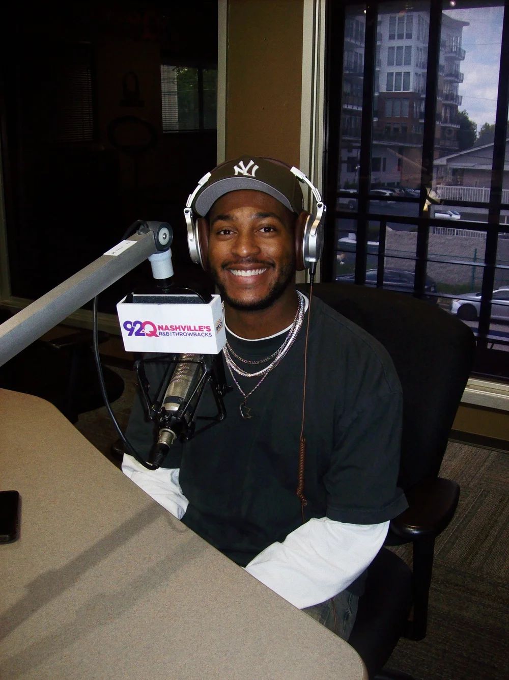 MvkeyyJ at the 92Q Nashville radio studio