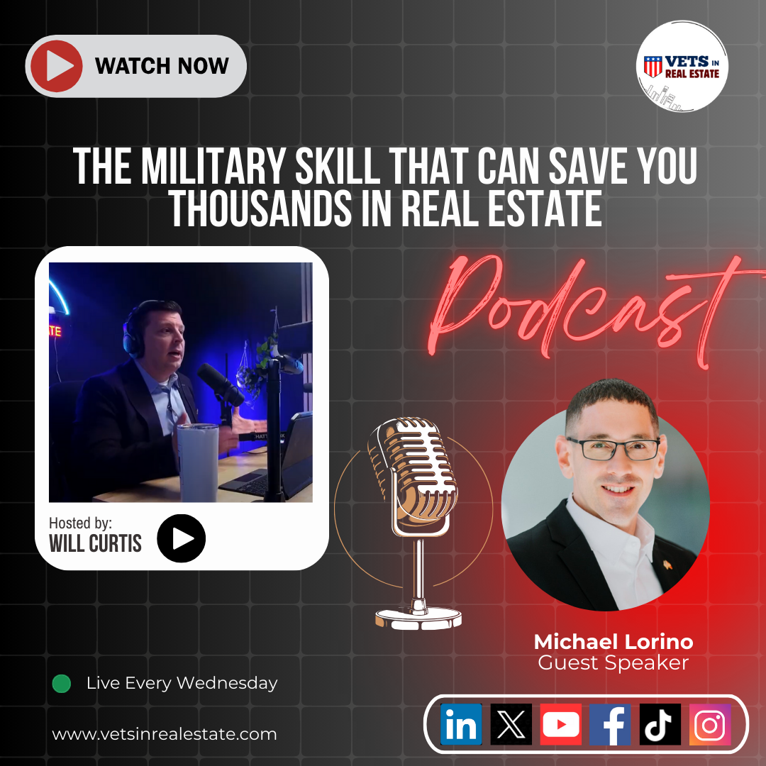 Marine Corps veteran Michael Lorino shares how his military skills helped him transition into real estate success, run a top 1% real estate team, and launch Assume List, the leading platform for finding homes with assumable VA, FHA, and USDA mortgage