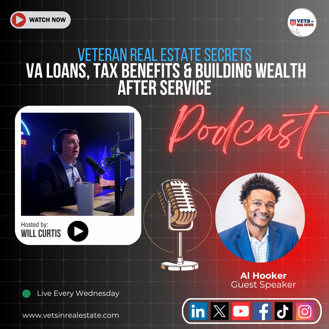 Most veterans are sitting on powerful real estate benefits—and don’t even know it.

In this episode of the Vets in Real Estate Podcast, host Will Curtis sits down with veteran Al Hooker, who went from directing aircraft on the flight deck to building