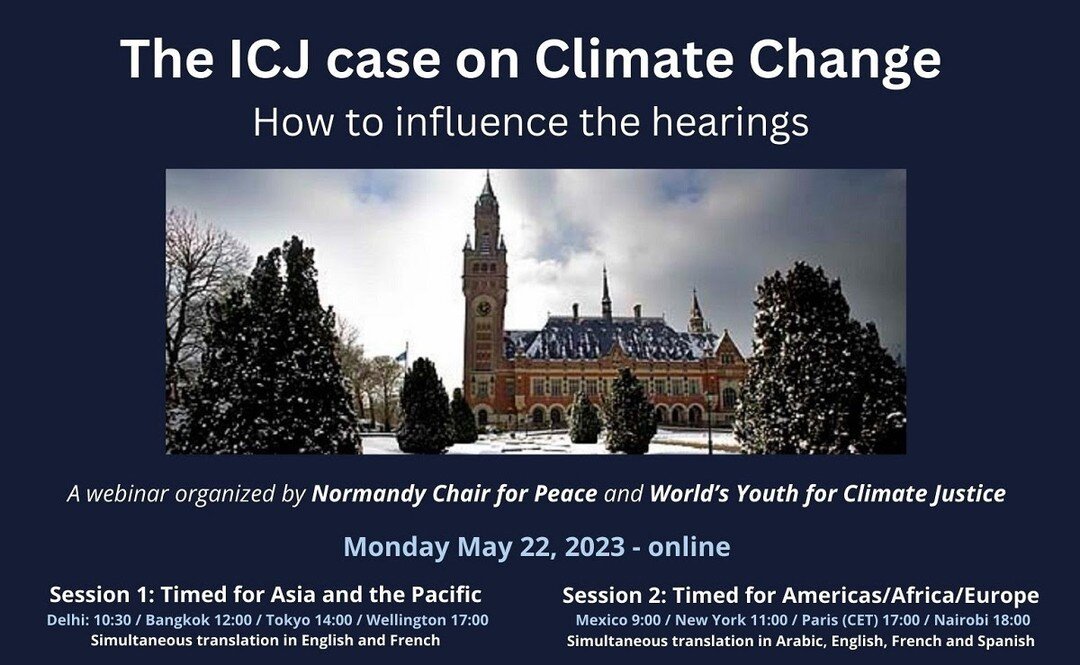 On April 20, 2023, the International Court of Justice announced that they had received the request by the UN to give its Advisory Opinion on climate justice. ⚖️👩🏽&zwj;⚖ States can now submit legal comments ('written submissions')📜 on the questions