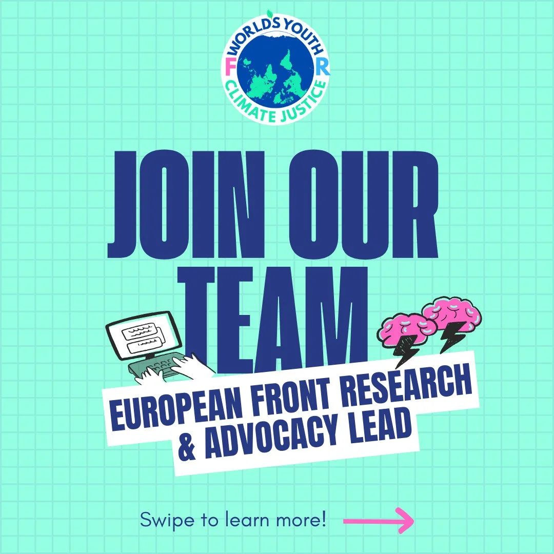 Become WYCJ European Front's Research &amp; Advocacy Lead! 🌍 

We are looking for a passionate volunteer to join the WYCJ European Front as its Research &amp; Advocacy Lead! For years, we campaigned for a strong advisory opinion from the world's hig