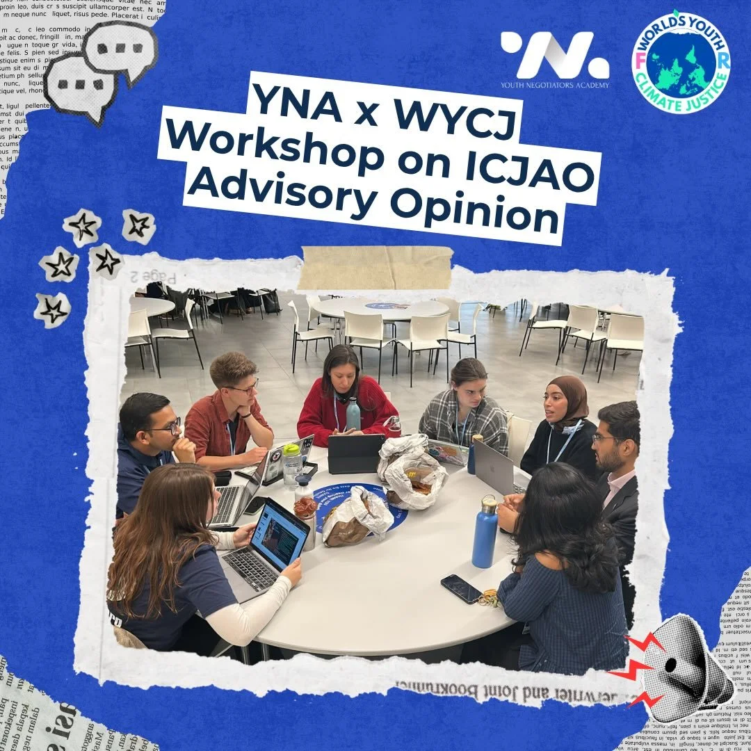 During SB64, we teamed up with Youth Negotiators Academy for a workshop on using the ICJ advisory opinion on climate change (ICJAO) to elevate climate-justice narratives inside UNFCCC spaces. We held a crash course on the legal obligations clarified 