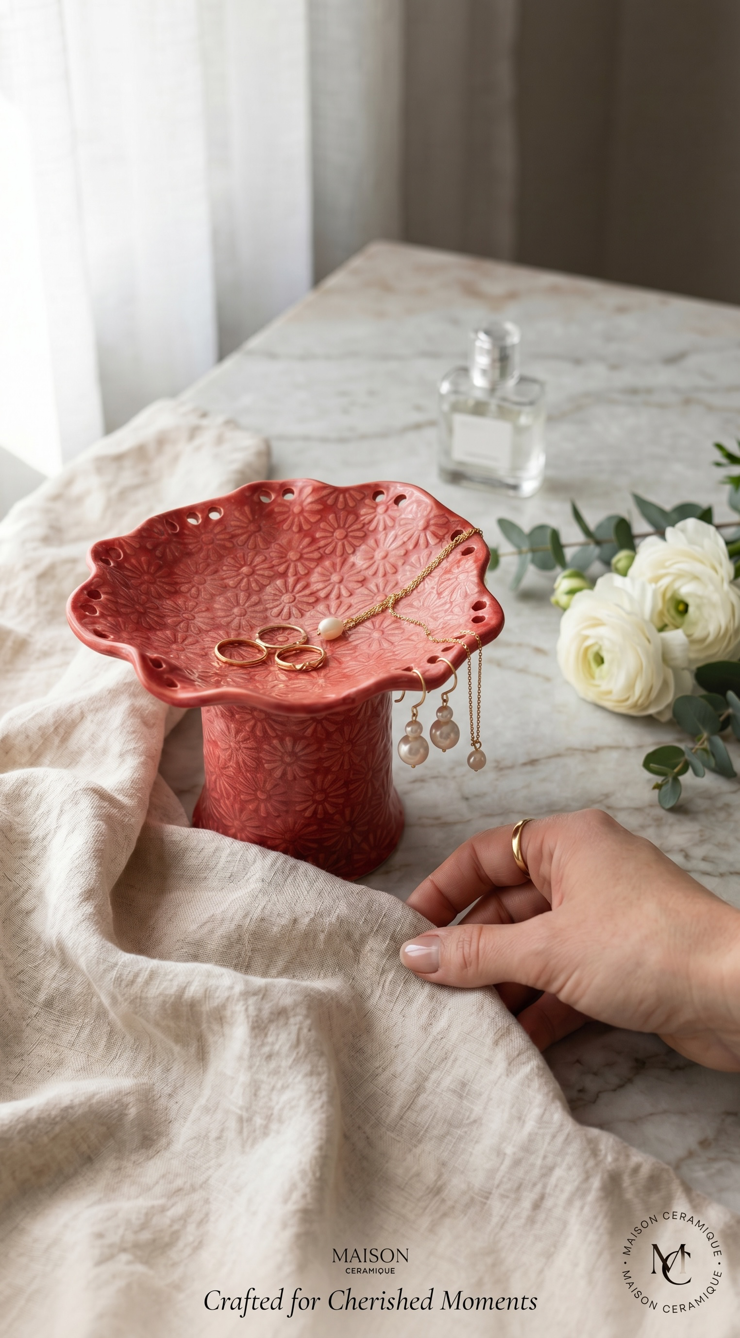 PreOrder: Handmade Ceramic Pedestal Jewlery & Earring Holder