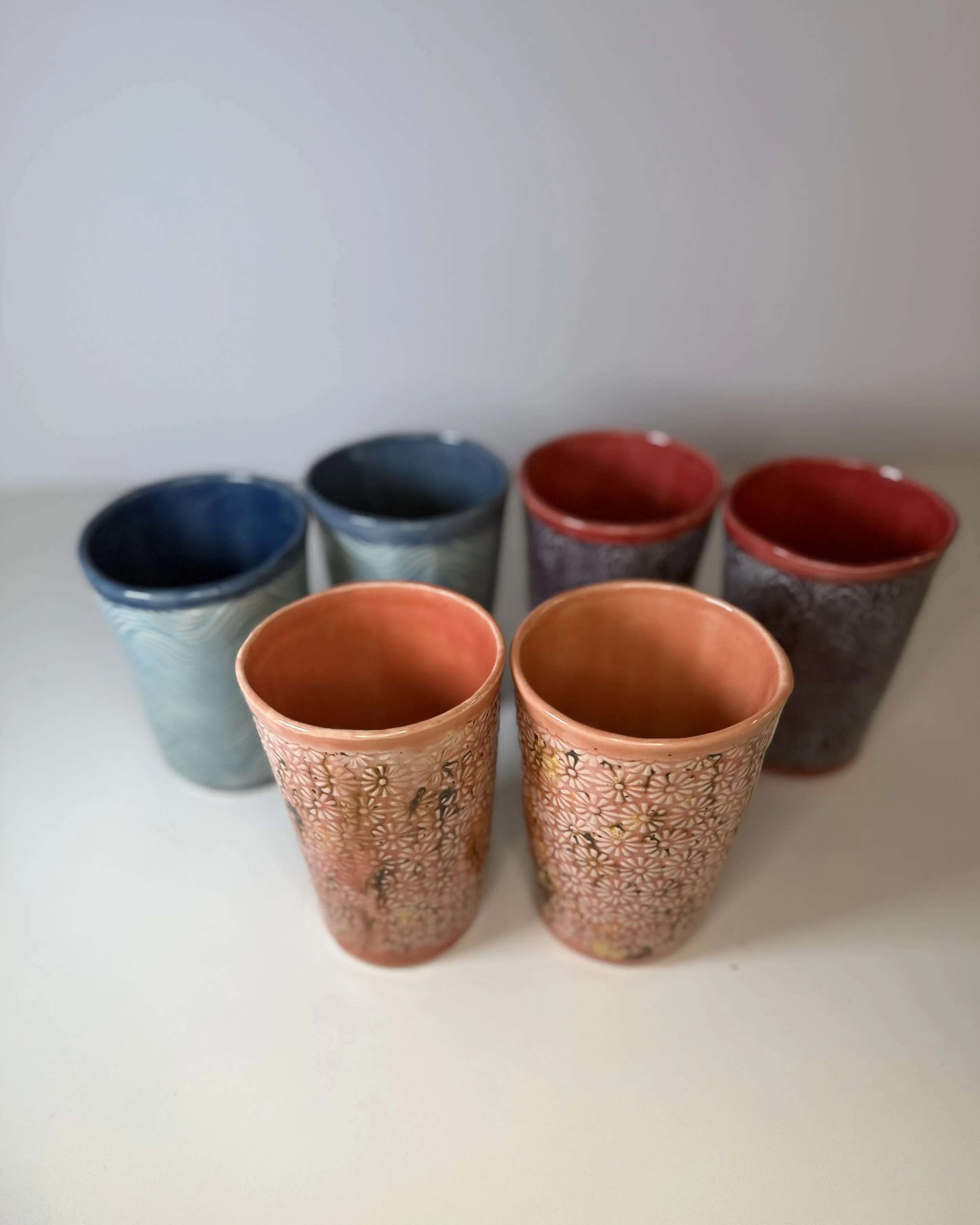 PreOrder: Handmade Ceramic Tumber | Embossed Collection