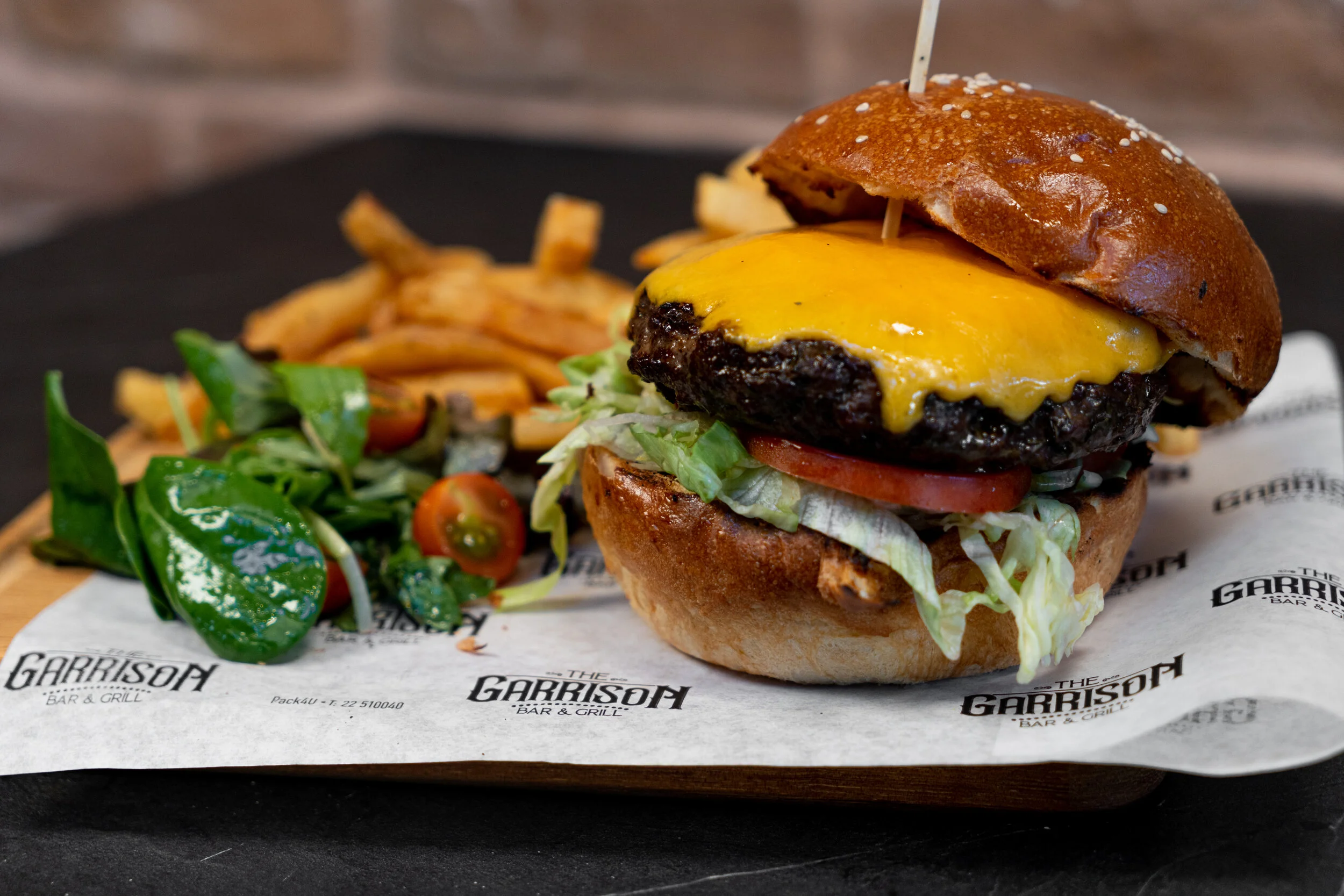 The Garrison's burgers — THE GARRISON BAR & GRILL