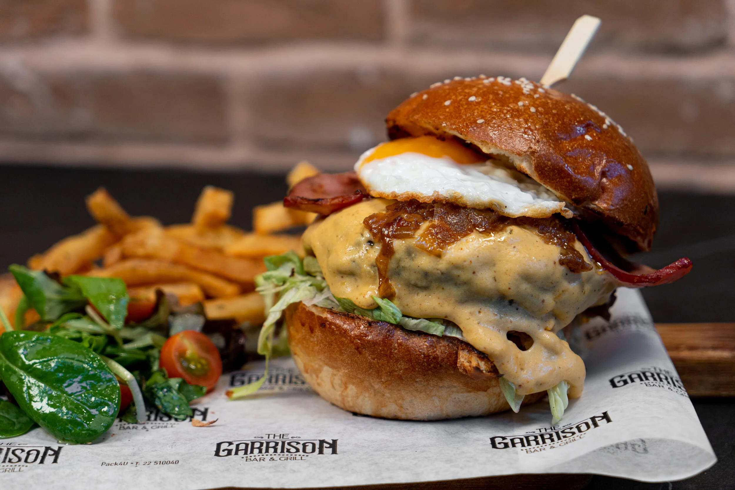 The Garrison's burgers — THE GARRISON BAR & GRILL