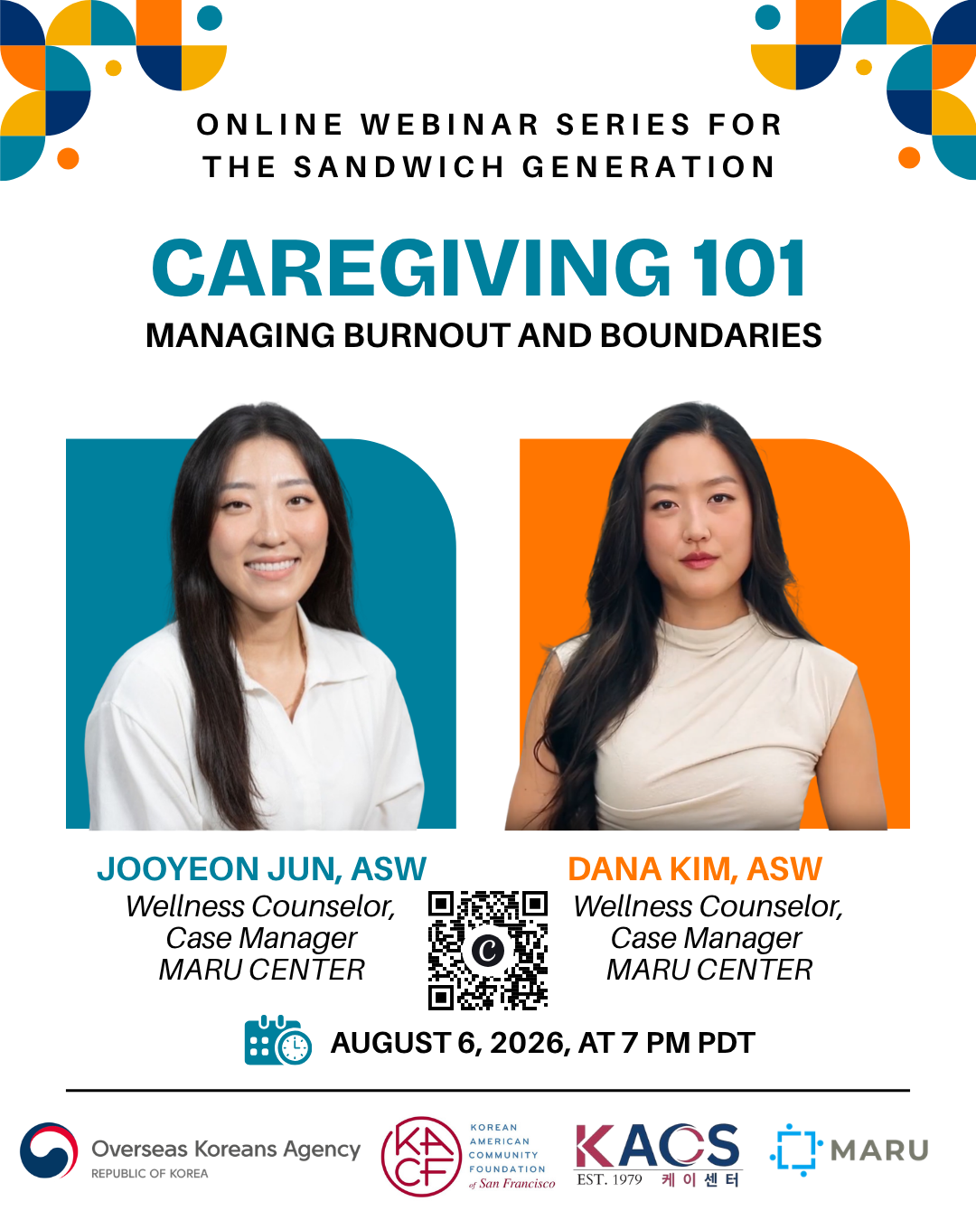 Webinar Series for the Korean American Sandwich Generation: Caregiving 101