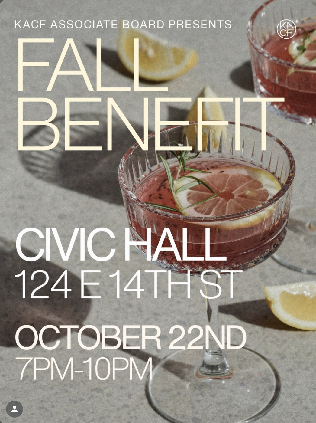 KACF AB 7th Annual Fall Benefit (NY)
