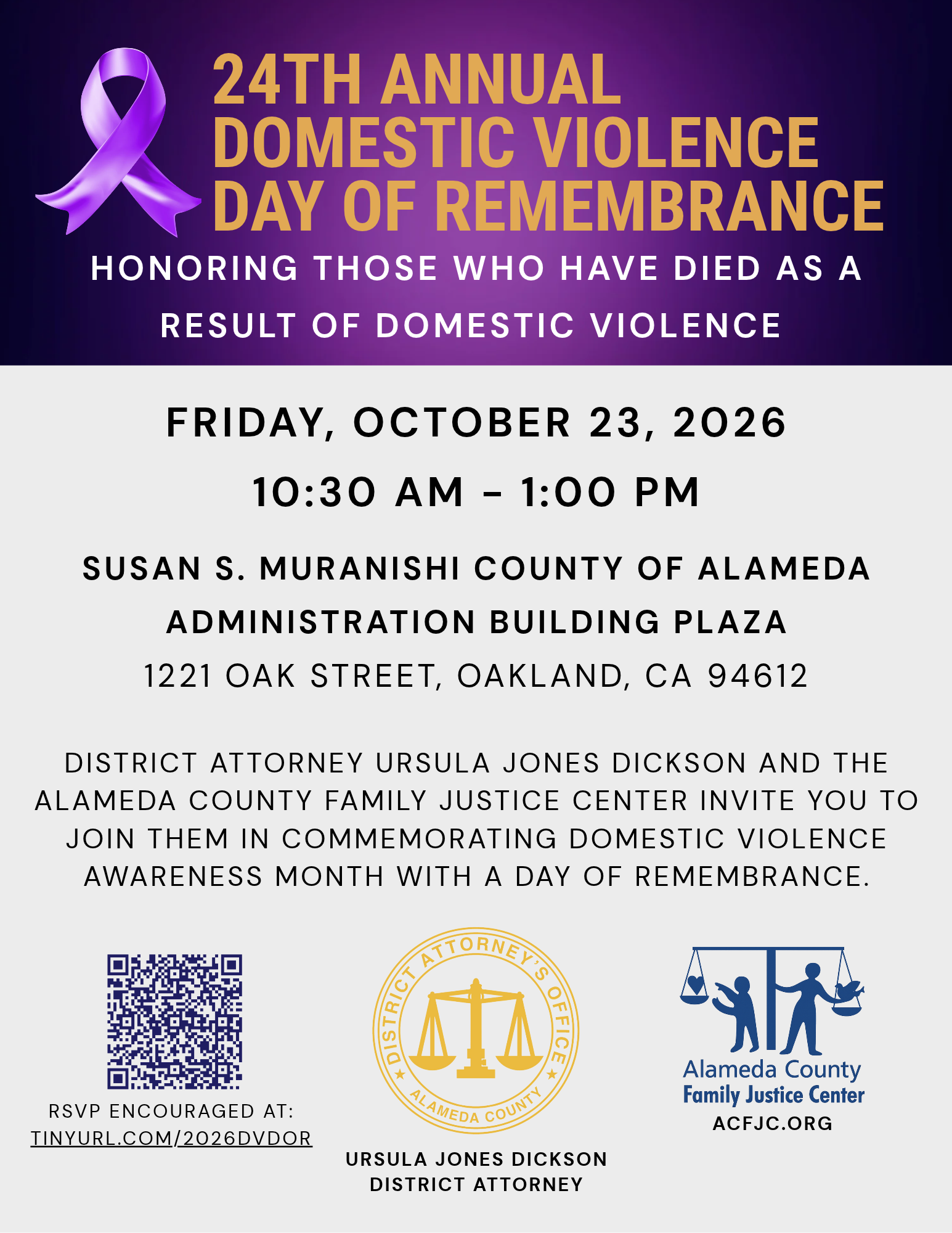 24th Annual Domestic Violence Day of Remembrance