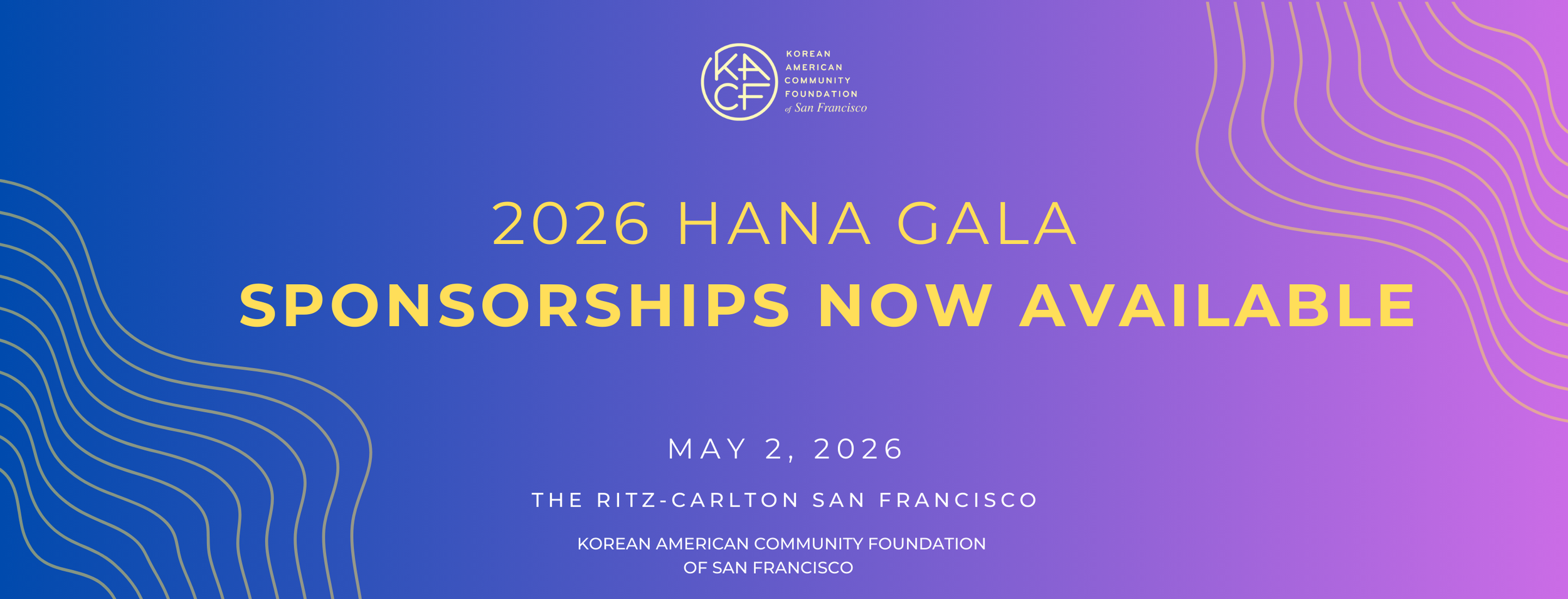 Sponsorships for the 2026 Hana Gala are now available! Click here to view details.