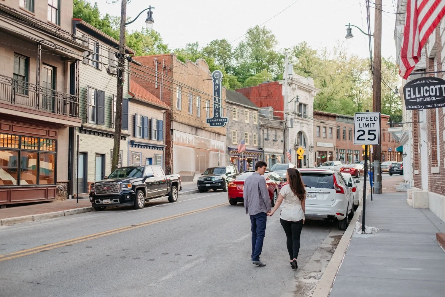 Old Ellicott City Engagement Portrait Photography