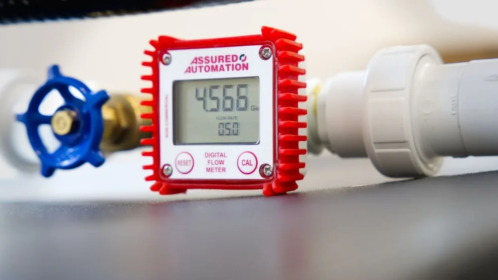 Digital flow meter used to monitor Well Reserve incoming water