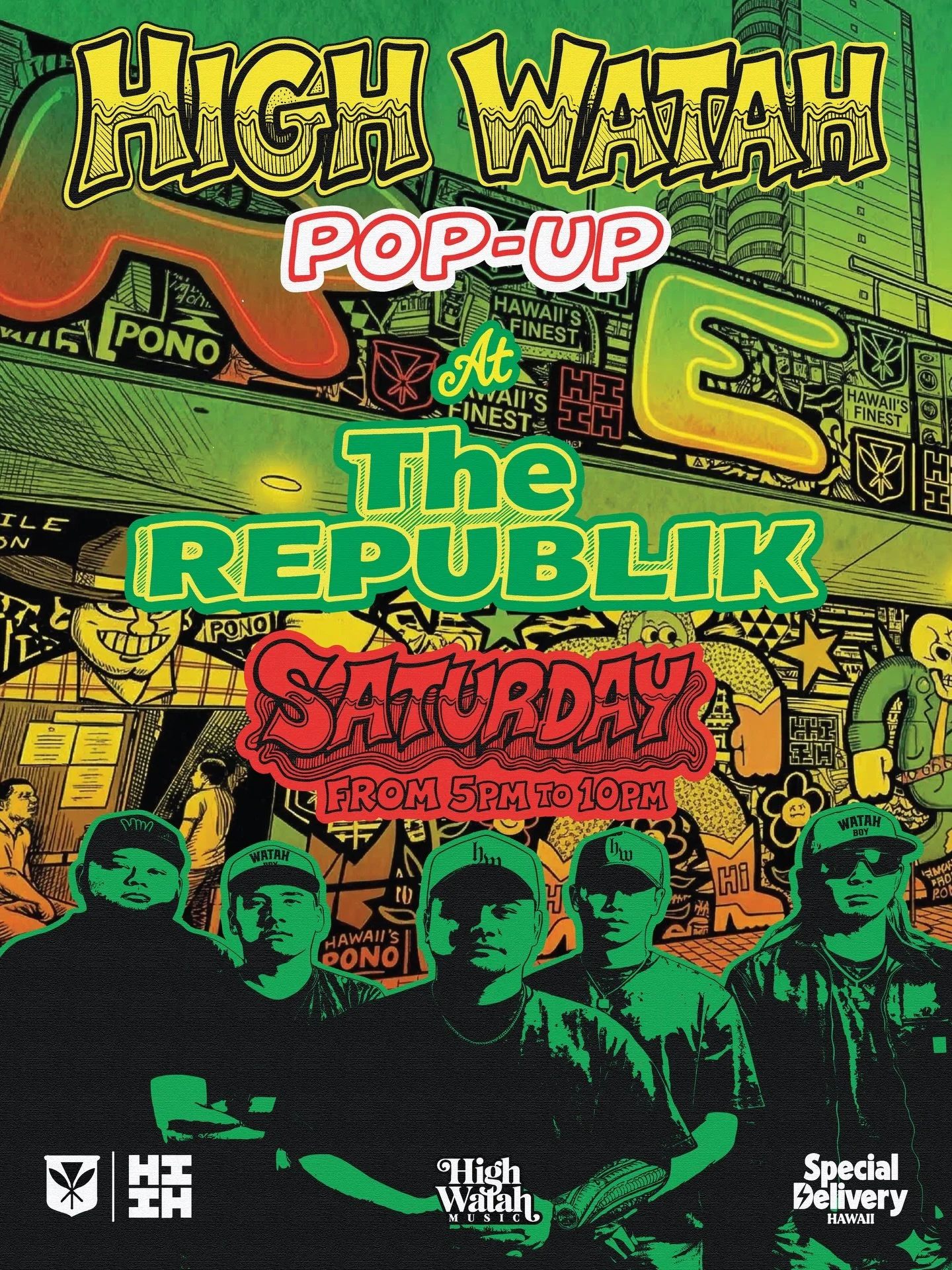 Check out the Watah Supply booth this Saturday @jointherepublik @hawaiisfinestclothing Revive the Live! We&rsquo;ll be releasing some new Hats and merch🤙🏾