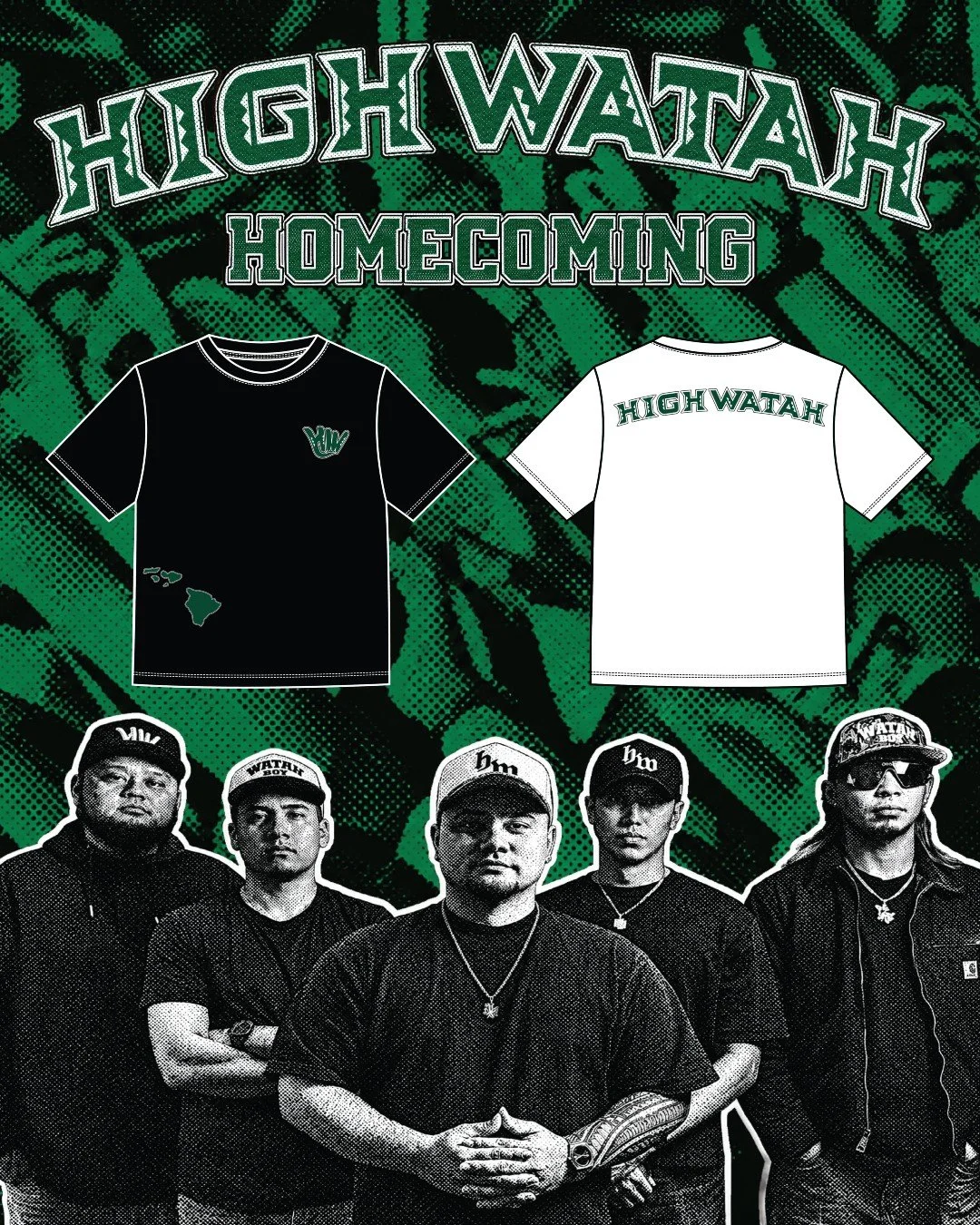 Whats up Family! We've got an exclusive drop for Homecoming weekend. 👀🔥
Get these new High Watah tees at The Rooftop Pā&lsquo;ina and Hawai&lsquo;i&rsquo;s Finest Homecoming TOMORROW, October 17!

#WATAHBOYS #HIFINEST