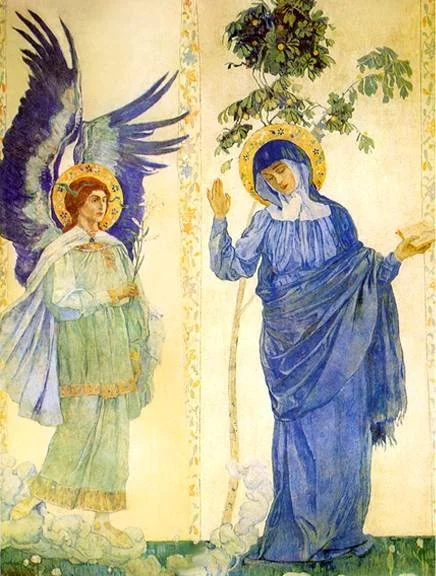 Mikhail Nesterov, Annunciation. 19th Century